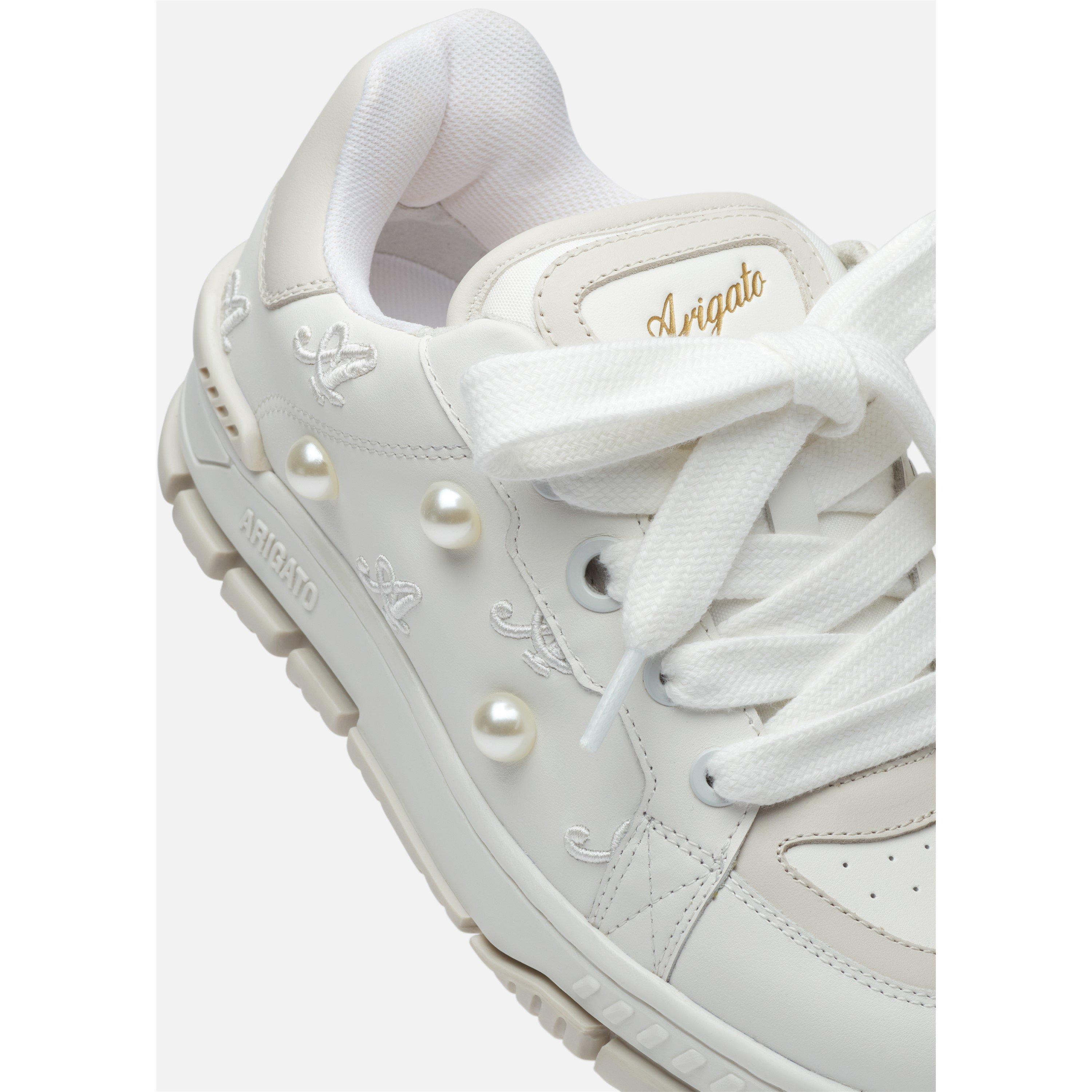 White/Off White - Axel Arigato - Women's Area Haze Low-Top Trainers - 7