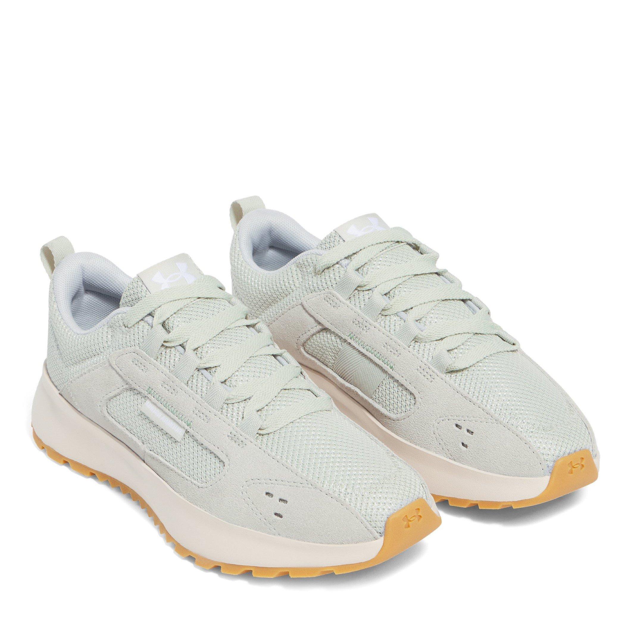 Green/Stone/Wht - Under Armour - Street Mirage Womens Shoes - 5