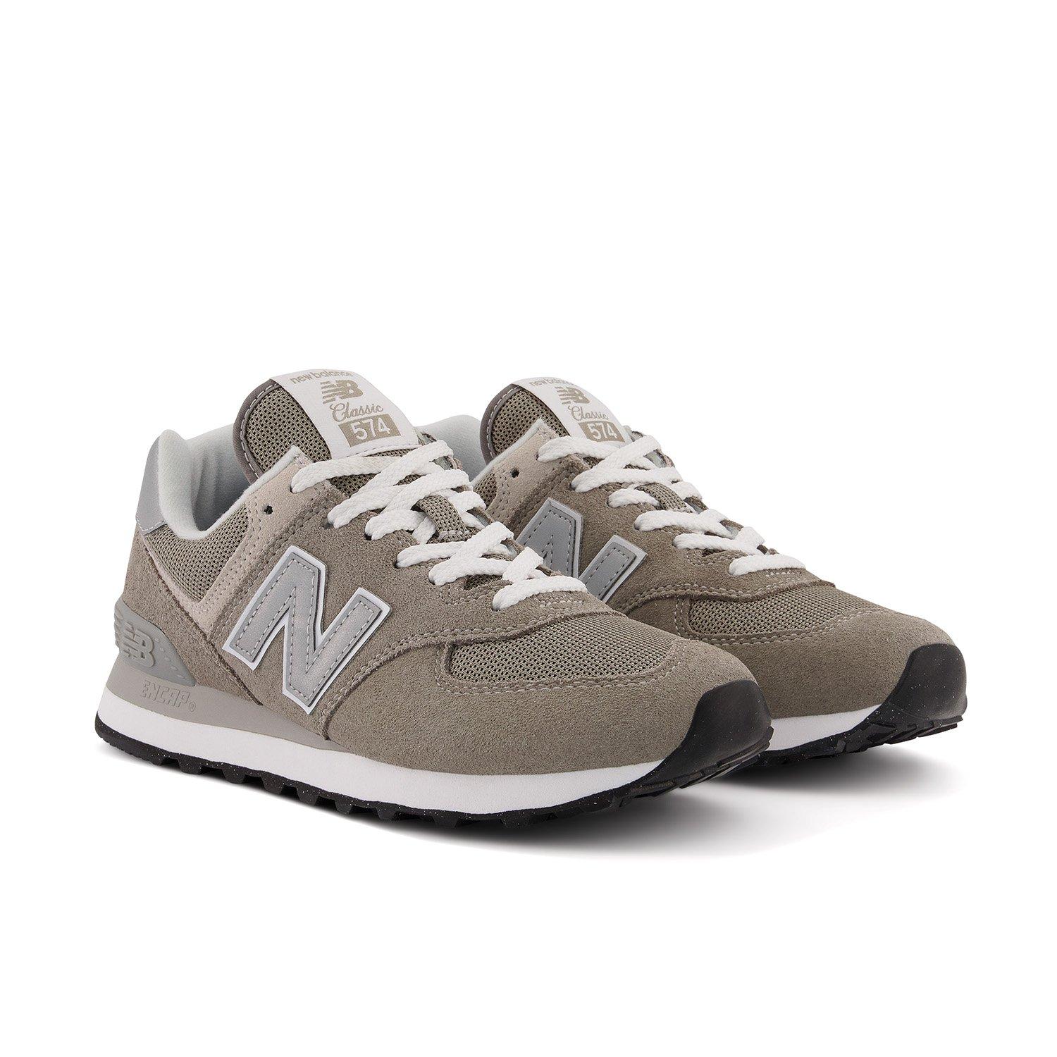 Grey GG - New Balance - 574 Womens Shoes - 4