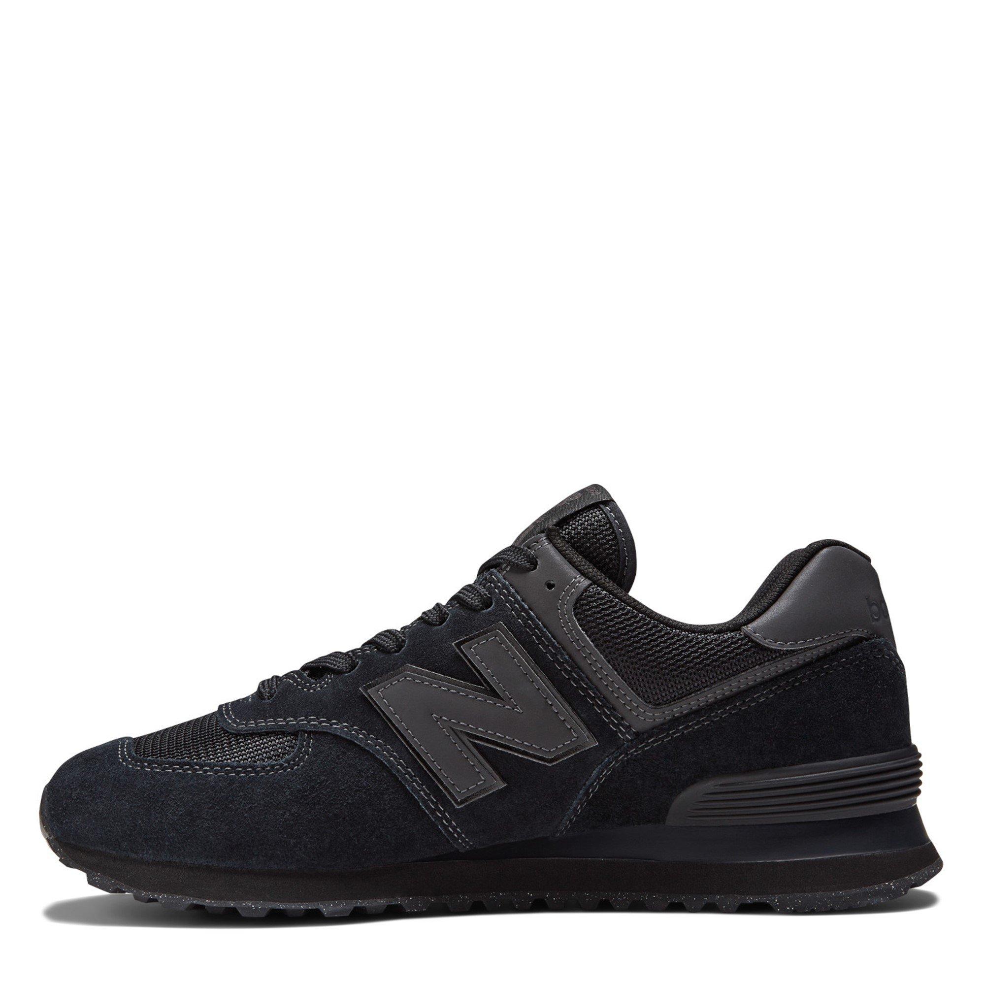 Preto Mono - New Balance - 574 Womens Shoes - 2