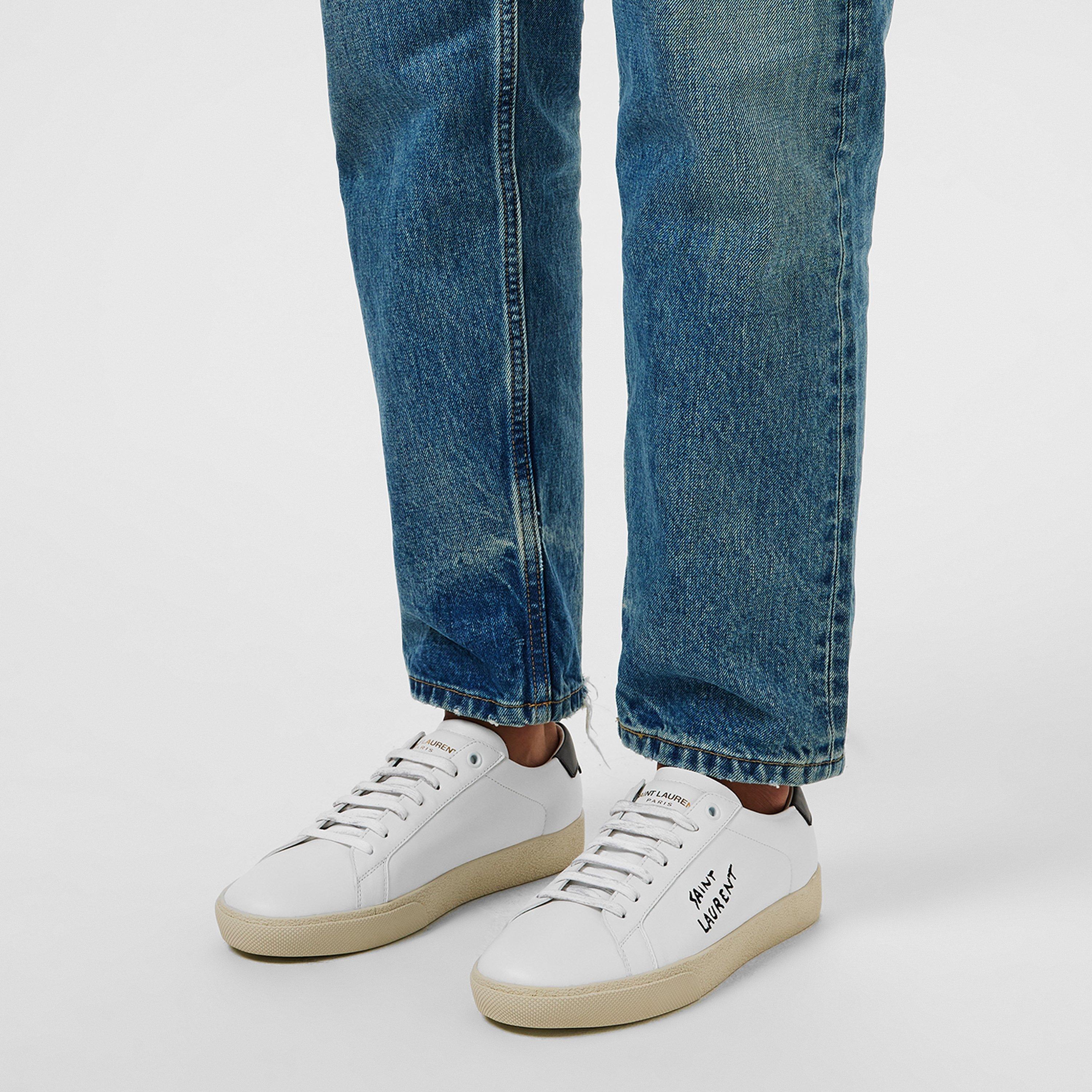 Wht/Black 9061 - Saint Laurent - Court Classic Sl/06 Sneakers - 2