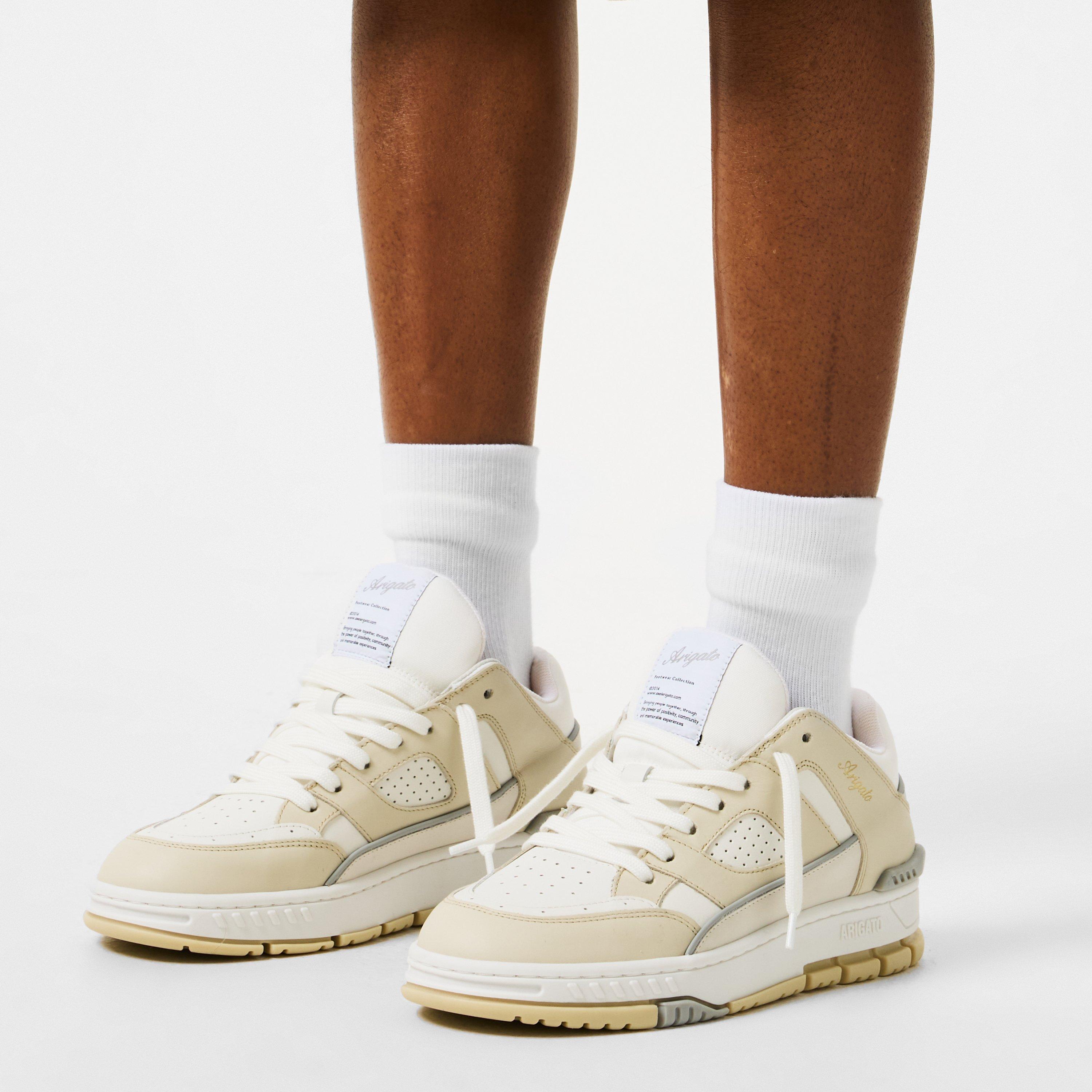 Cremino/White - Axel Arigato - Women's Basketball-Style Area Lo Trainers - 2