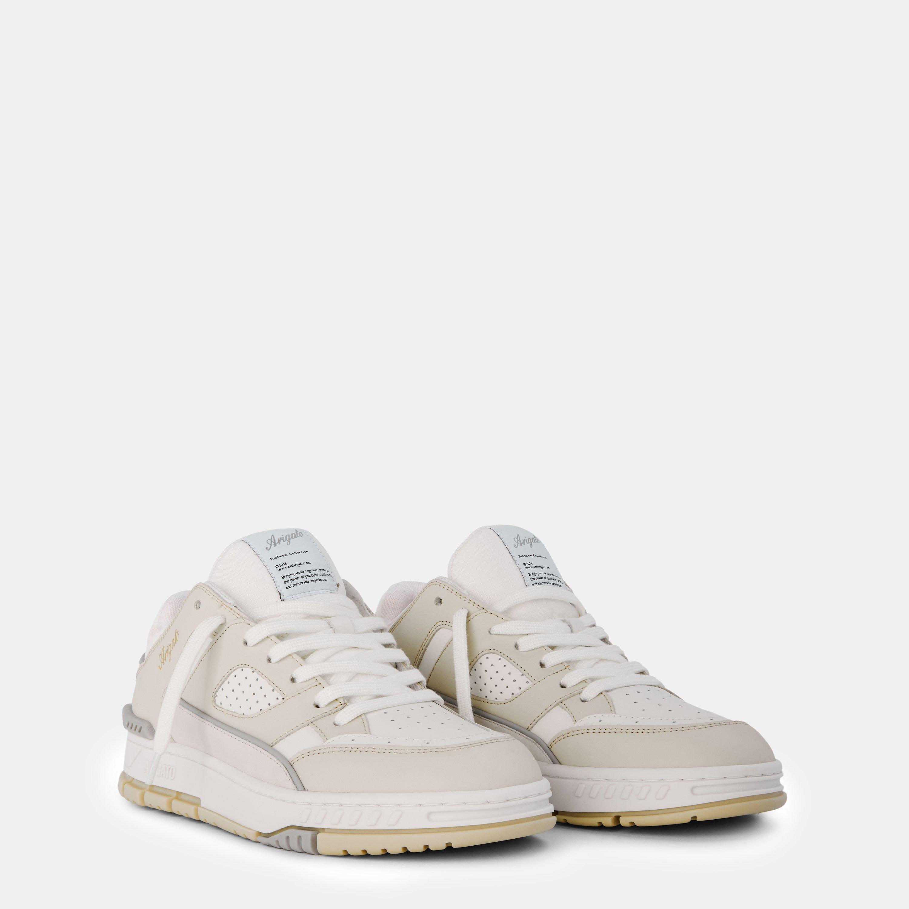 Cremino/White - Axel Arigato - Women's Basketball-Style Area Lo Trainers - 4