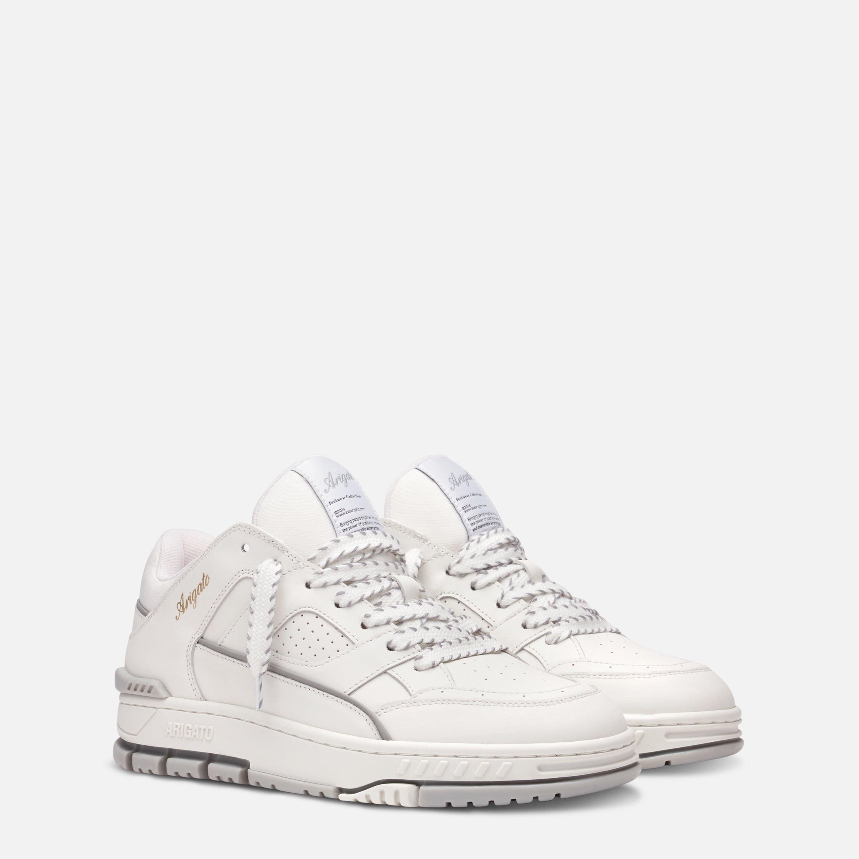 Off White/Grey - Axel Arigato - Women's Basketball-Style Area Lo Trainers - 3