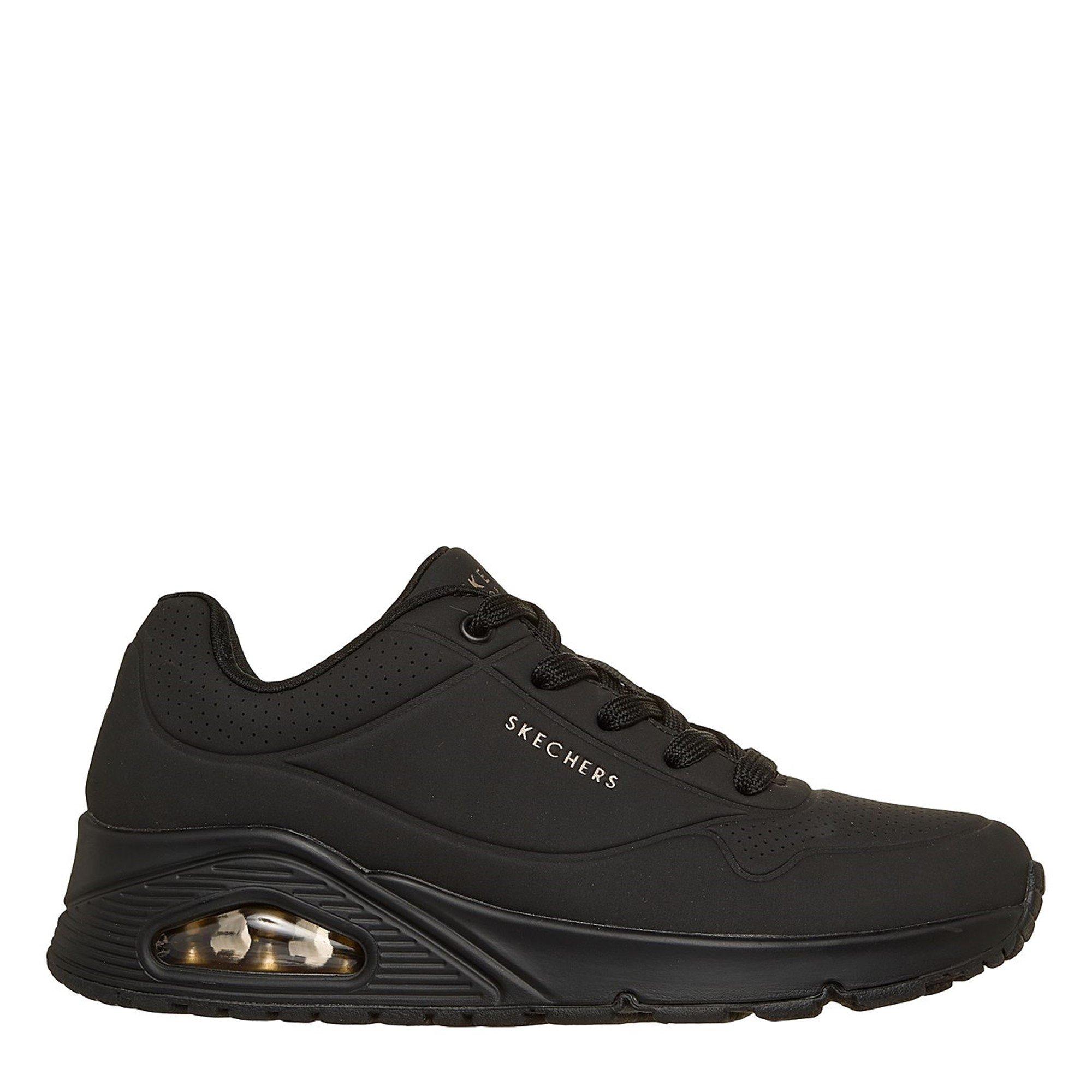 Noir - Skechers - UNO Stand On Air Trainers Womens - 3