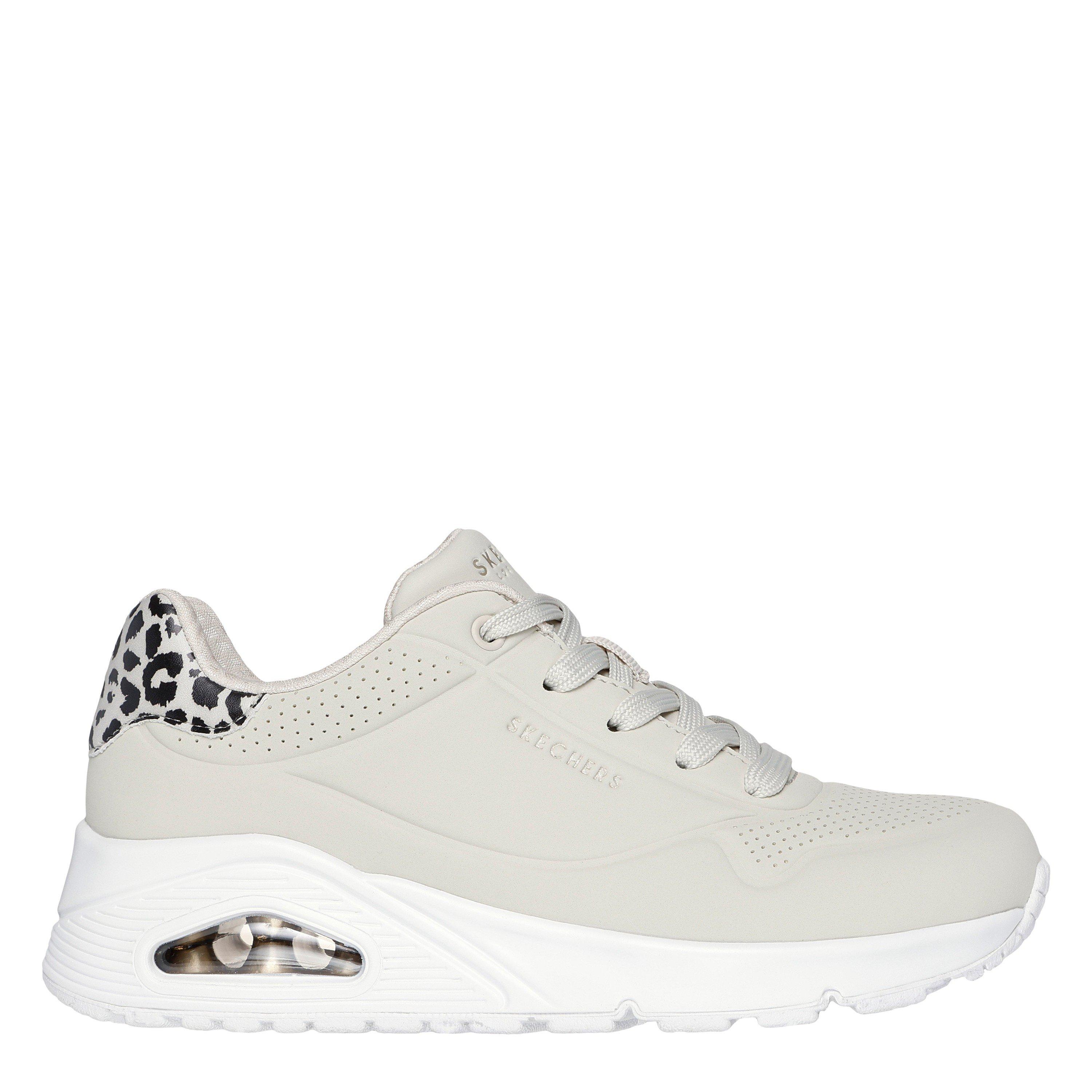 Skechers Women's Uno Stand On Air Trainers - Beige/Leopard - 8 (41)