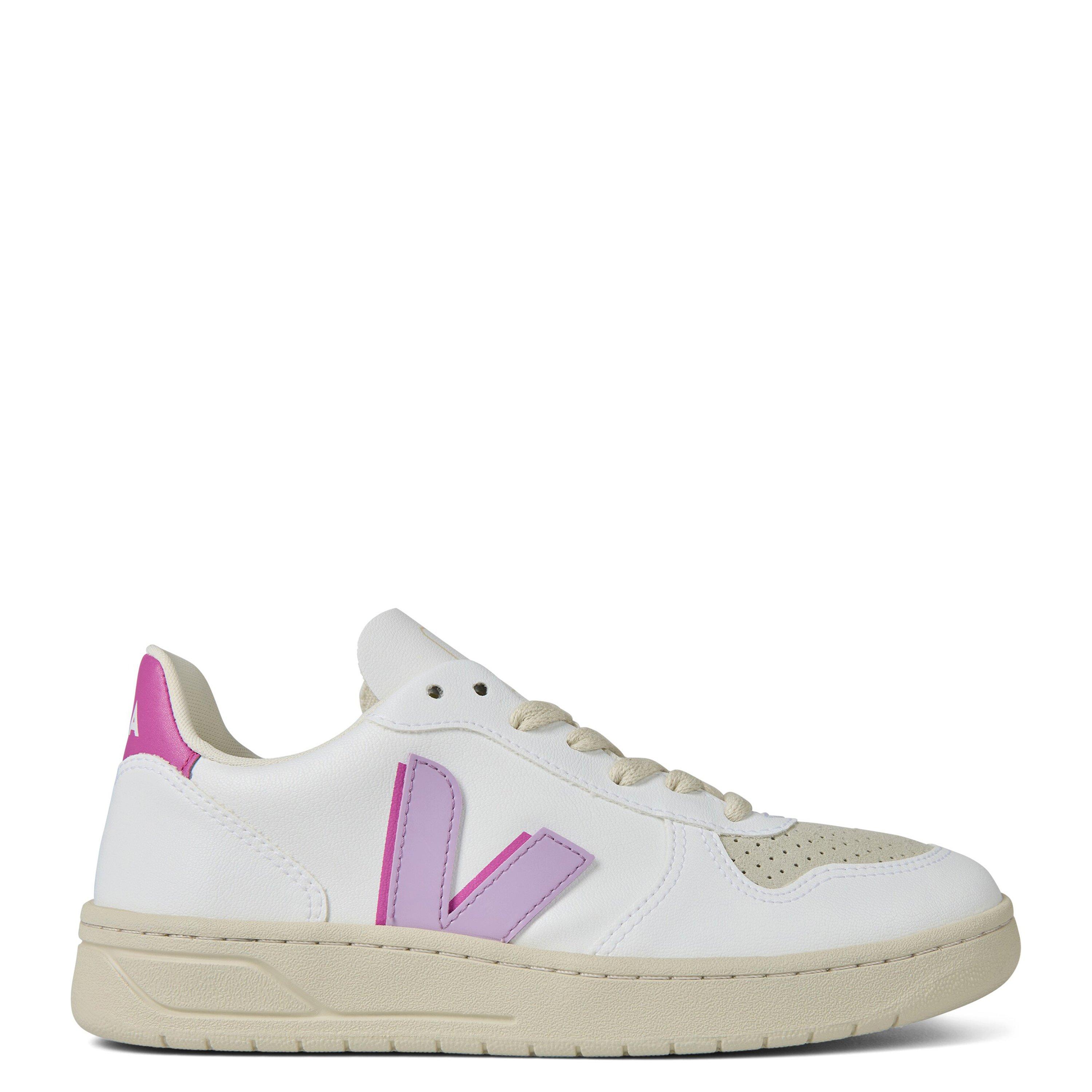 White/Violet - Veja - V-10 Panelled Trainers - 1