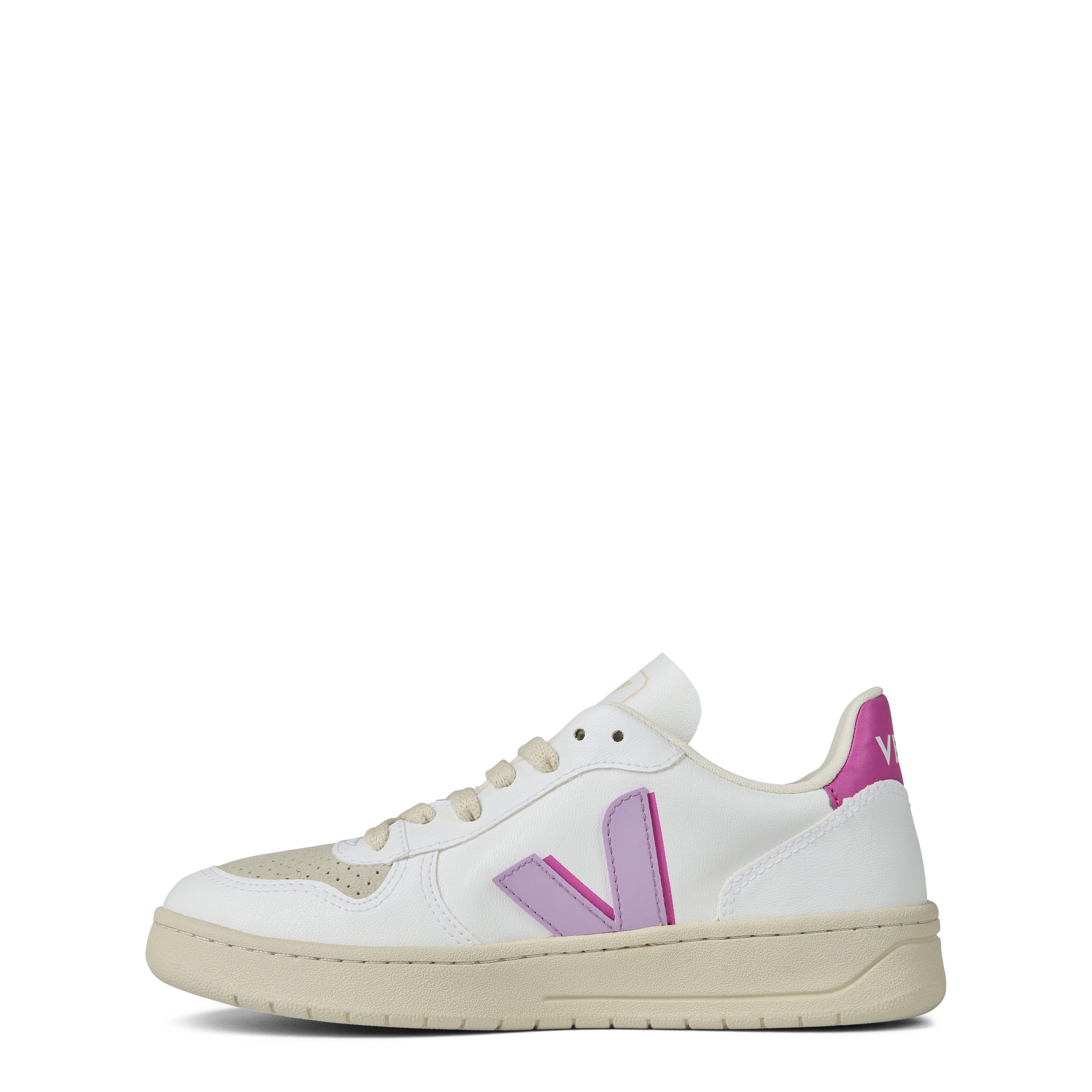 White/Violet - Veja - V-10 Panelled Trainers - 2