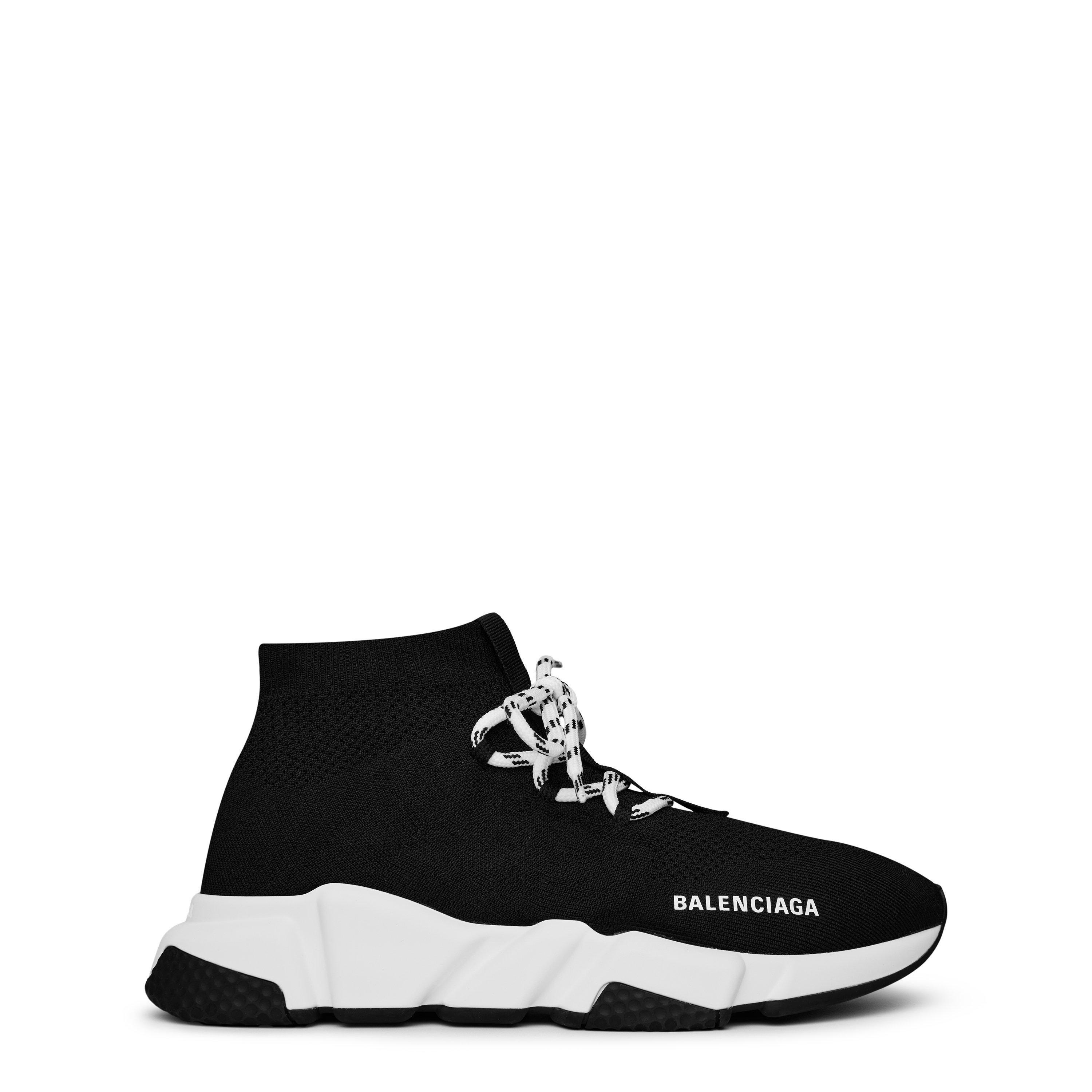 Black/Wht 1015 - Balenciaga - Speed Lace Trainers - 1