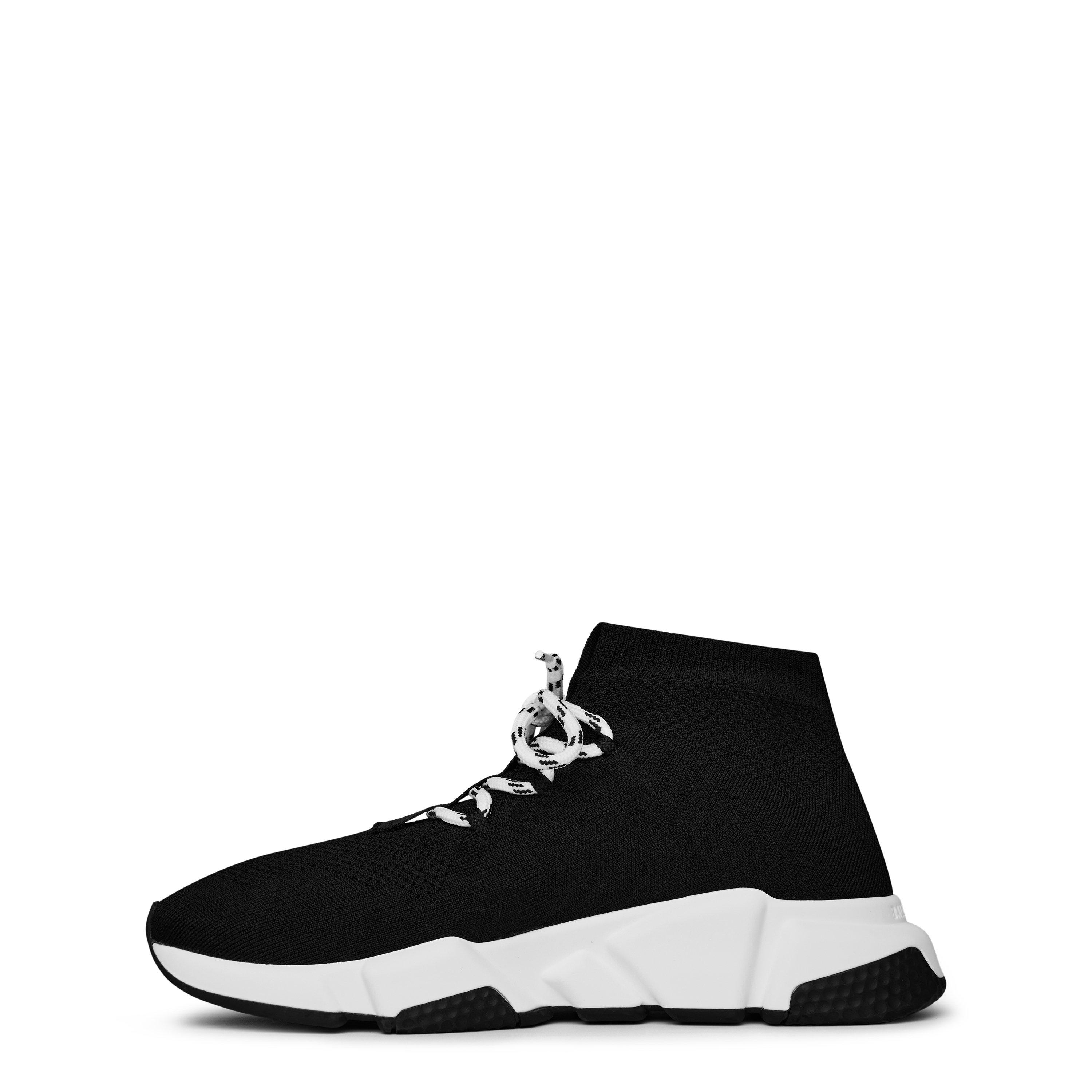 Black/Wht 1015 - Balenciaga - Speed Lace Trainers - 3
