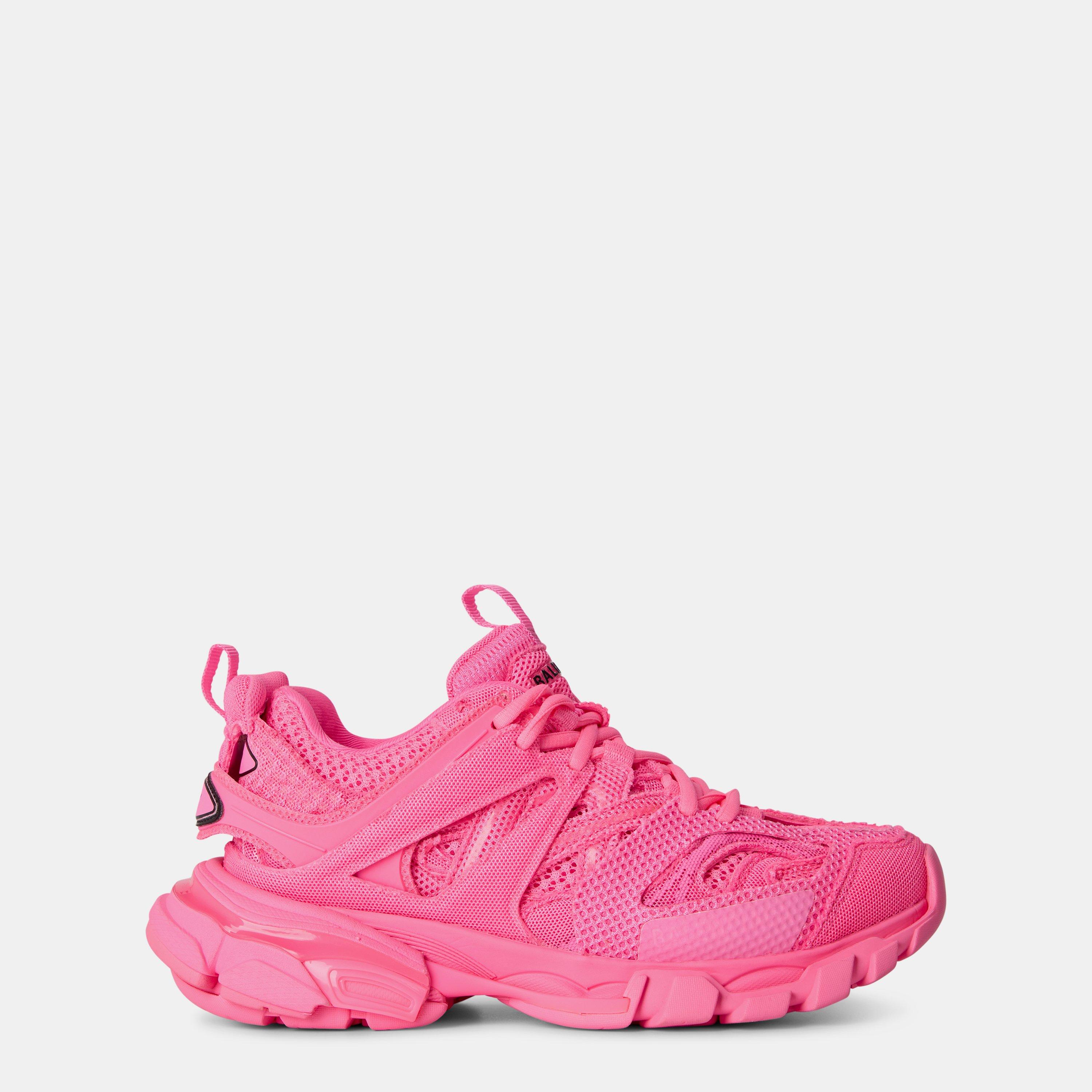 Balenciaga Women's Track Trainers - Fluo Pink/Black - 3 (36)