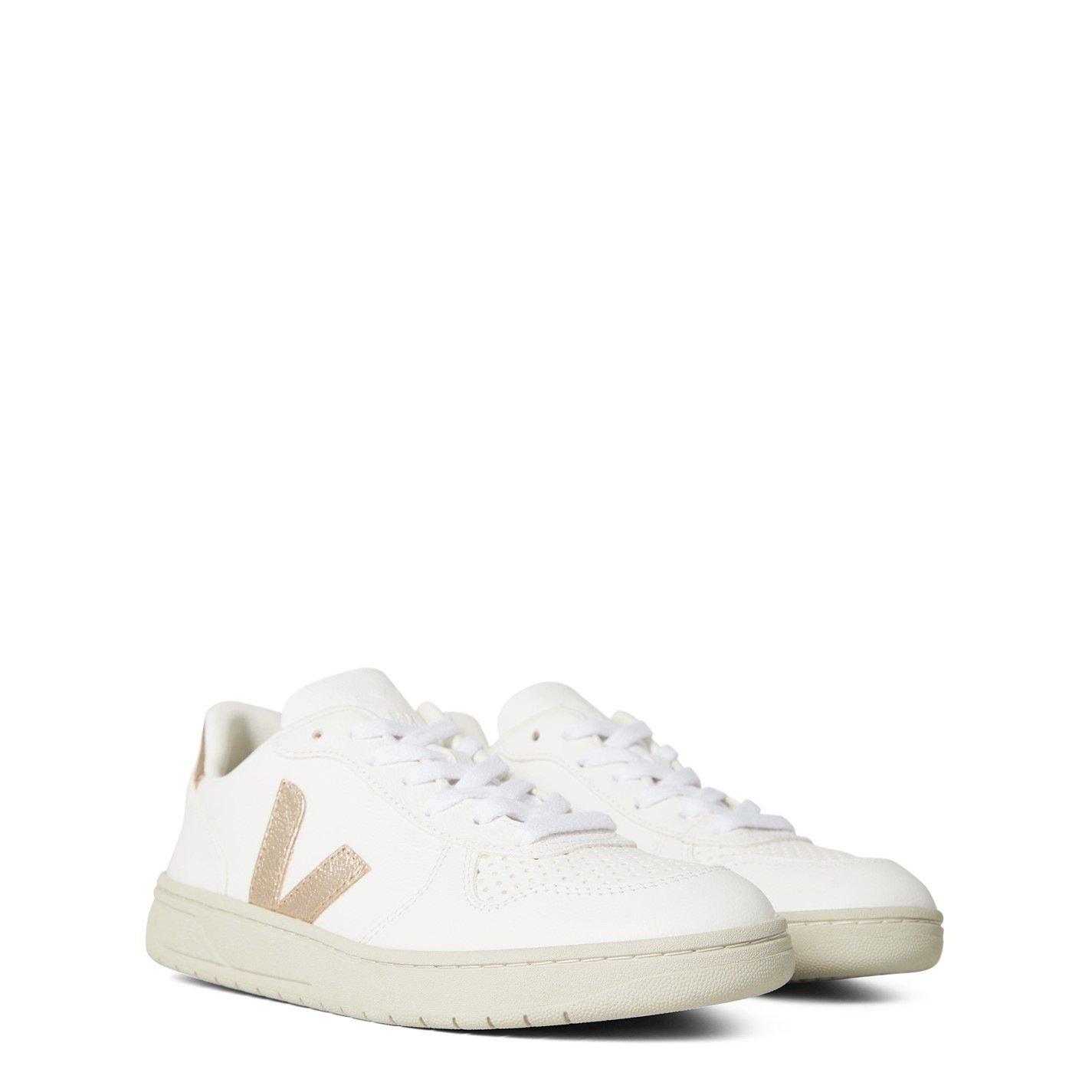 White/Platine - Veja - V-10 Trainers - 4