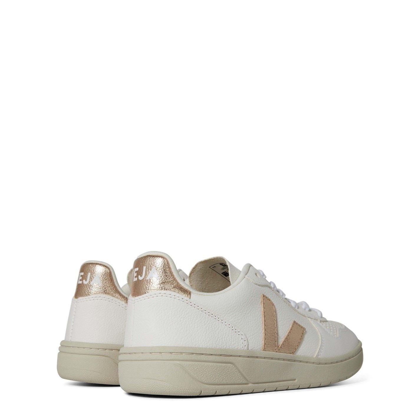 White/Platine - Veja - V-10 Trainers - 5