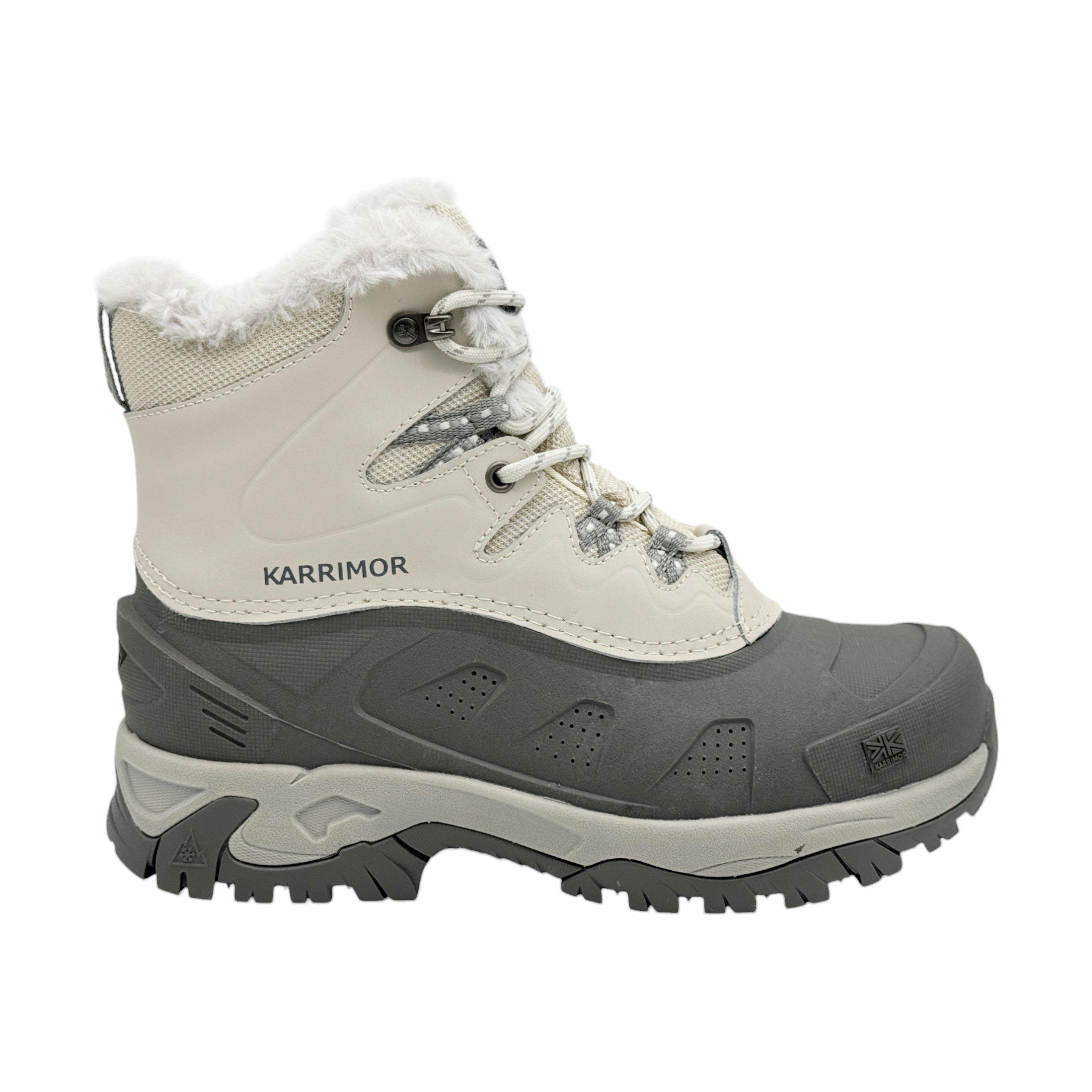 White - Karrimor - Women's Snowfur Winter Insulated Water Resistant Snow Boots - 1