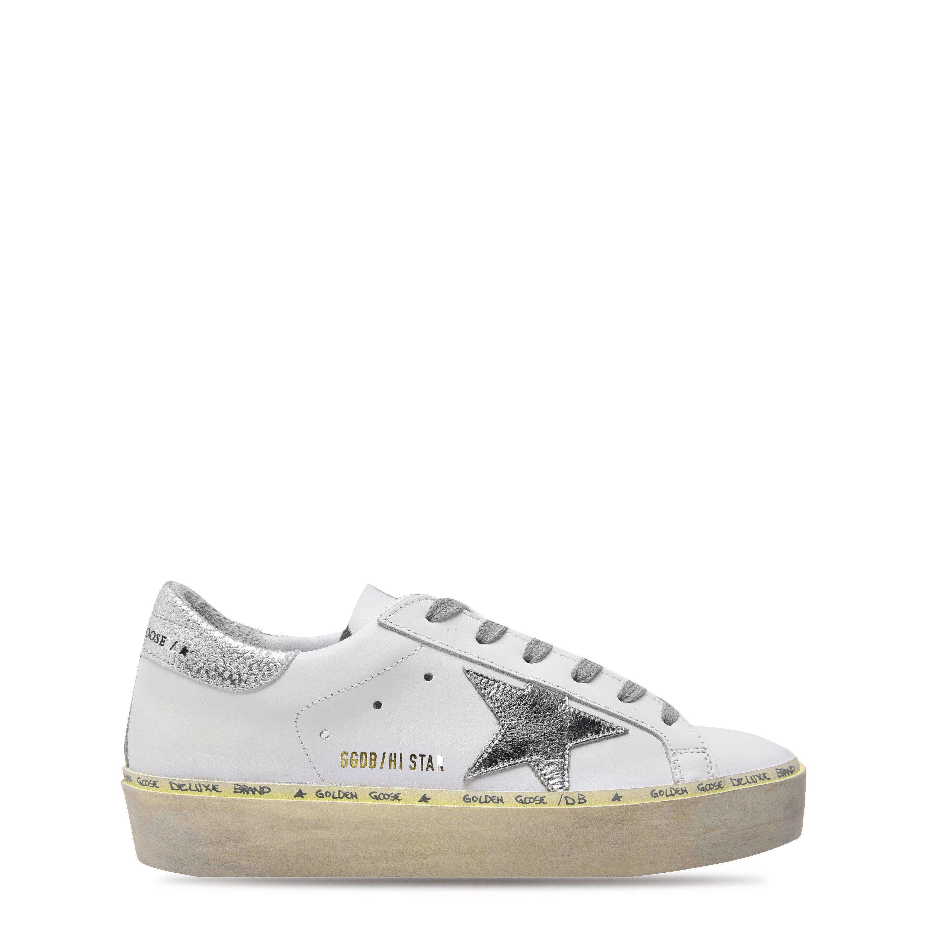 Wht/Slvr 80185 - Golden Goose - Hi Star - 1