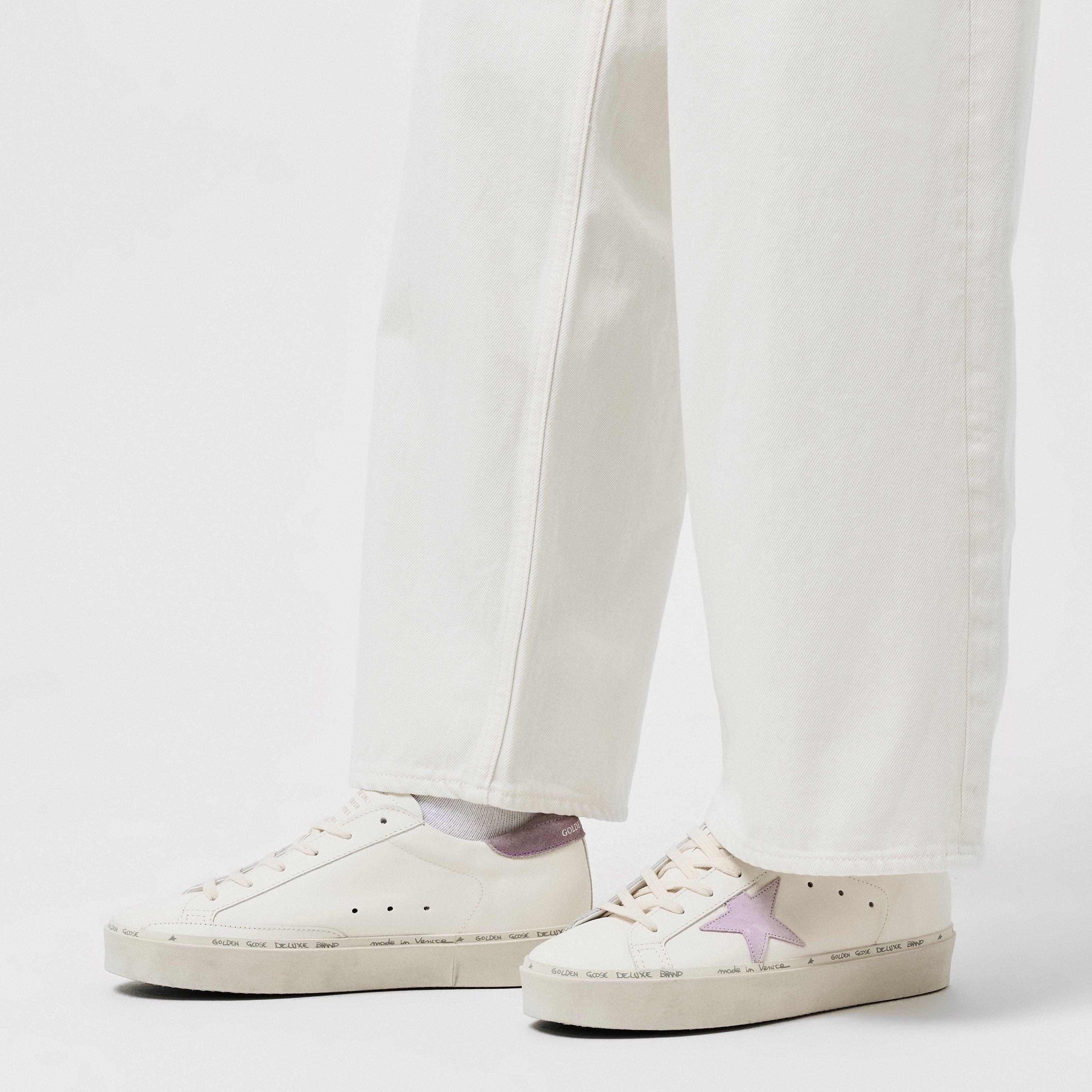 White/Lilac - Golden Goose - Hi Star - 3