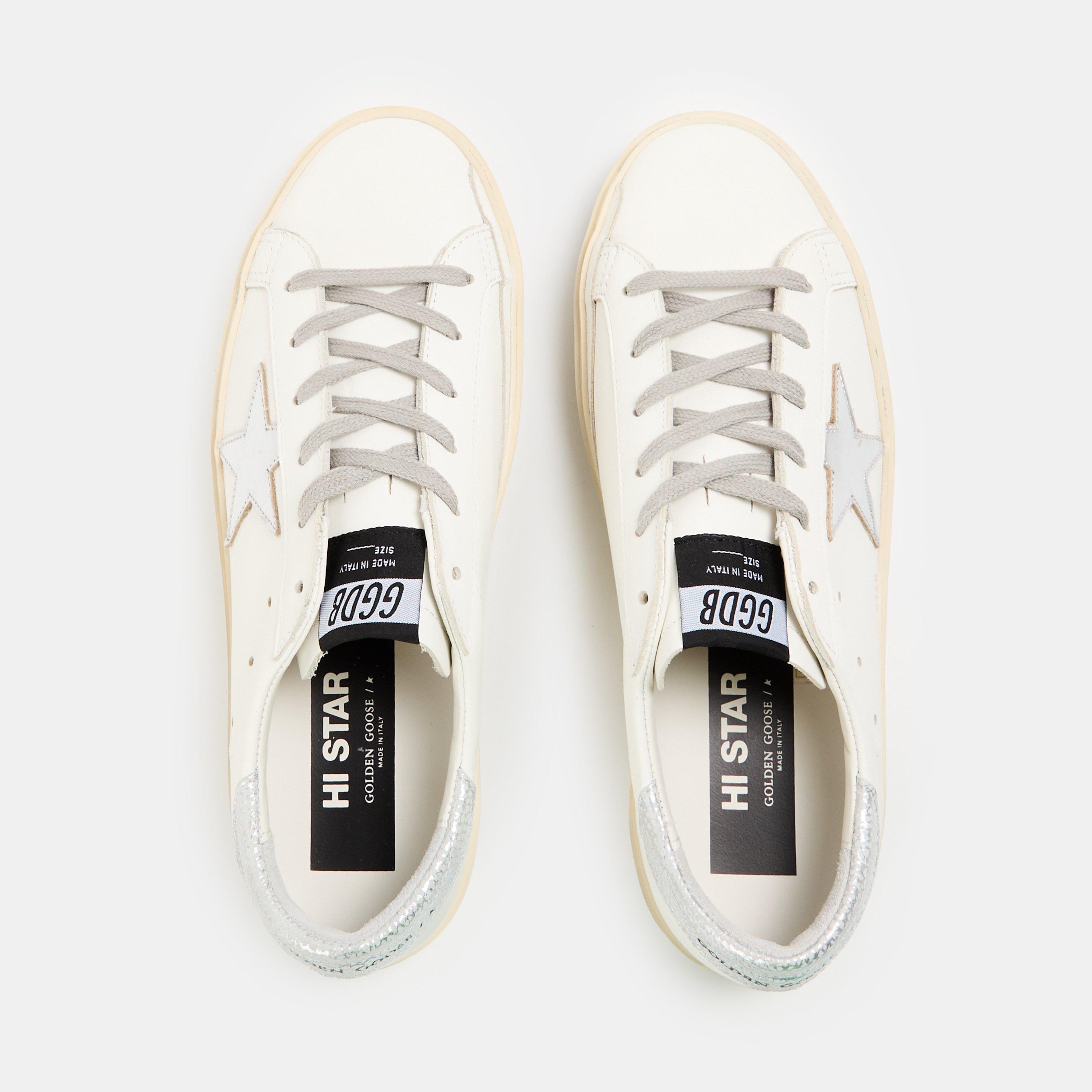 White/Silver - Golden Goose - Hi Star - 4