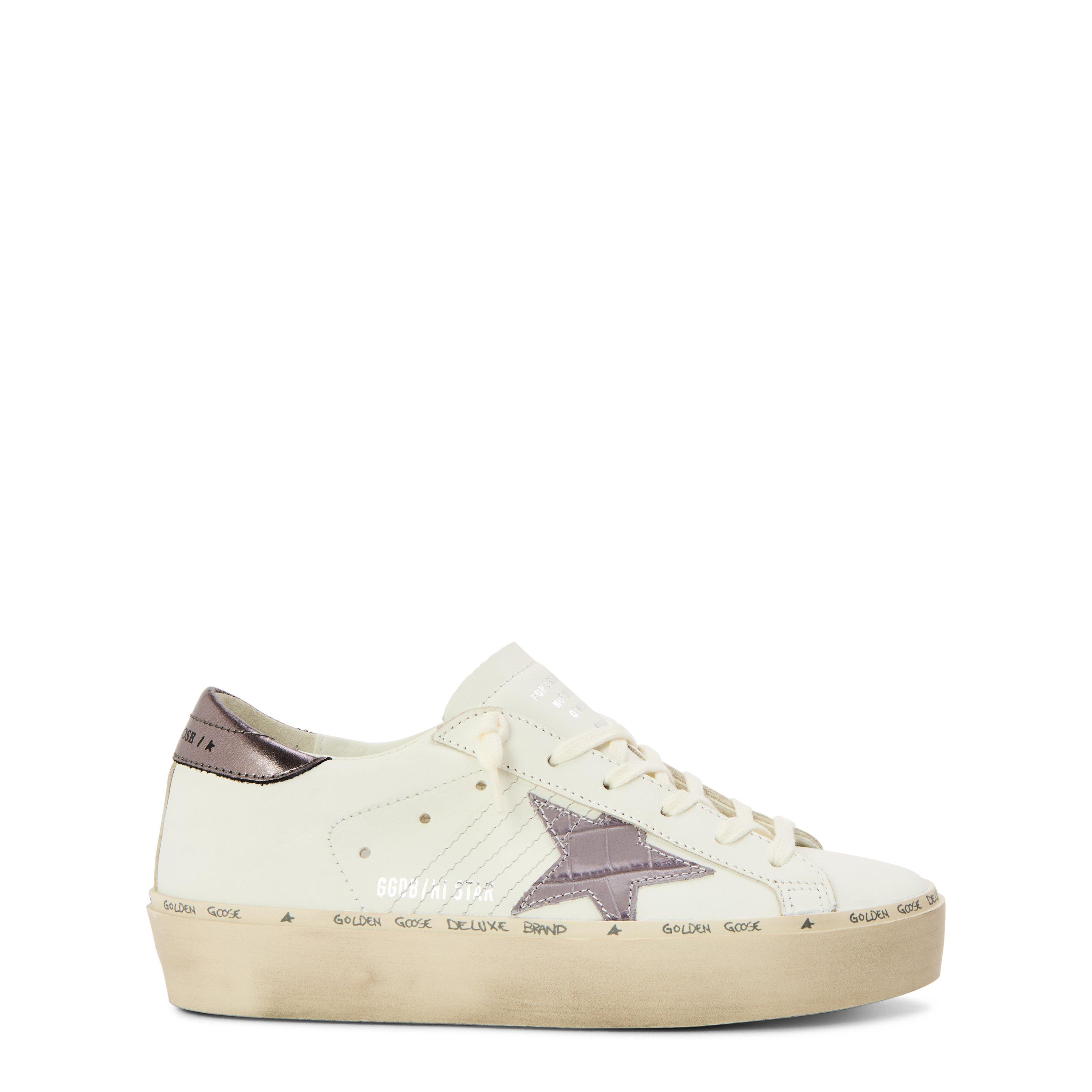 Golden Goose Hi Star - White Gry Lilac - Size 5 (38)