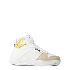 Versace Jeans Couture Meyssa High Top Baroque Logo Court Trainers