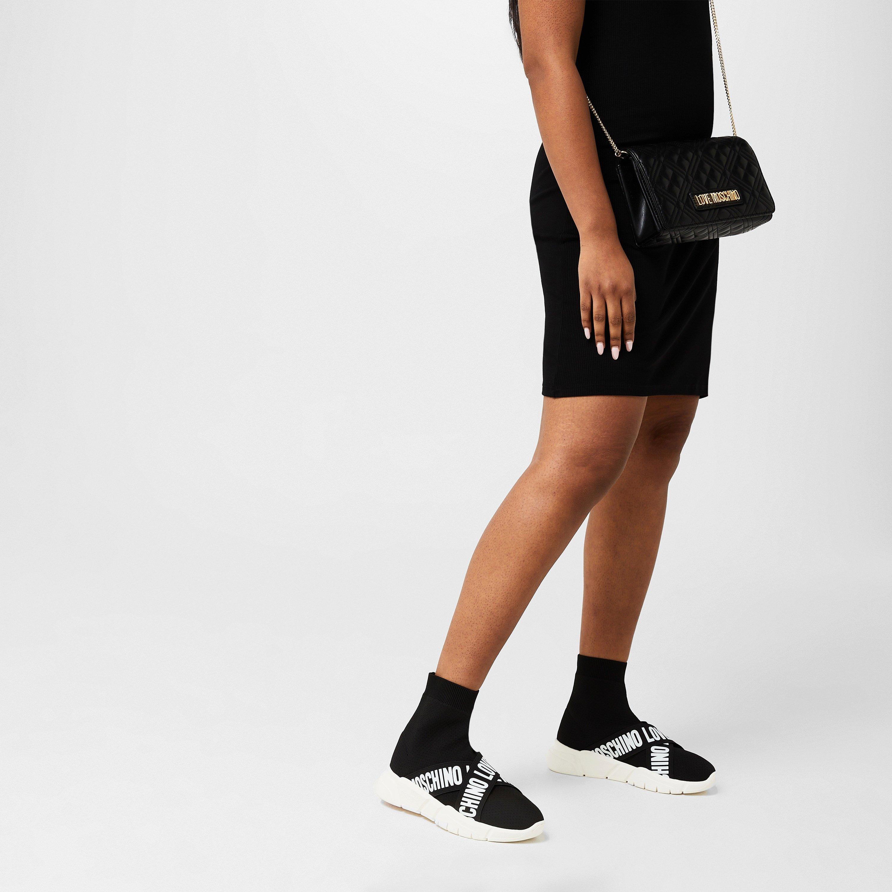 Nero 00A - Love Moschino - Strap Sock Runners - 2