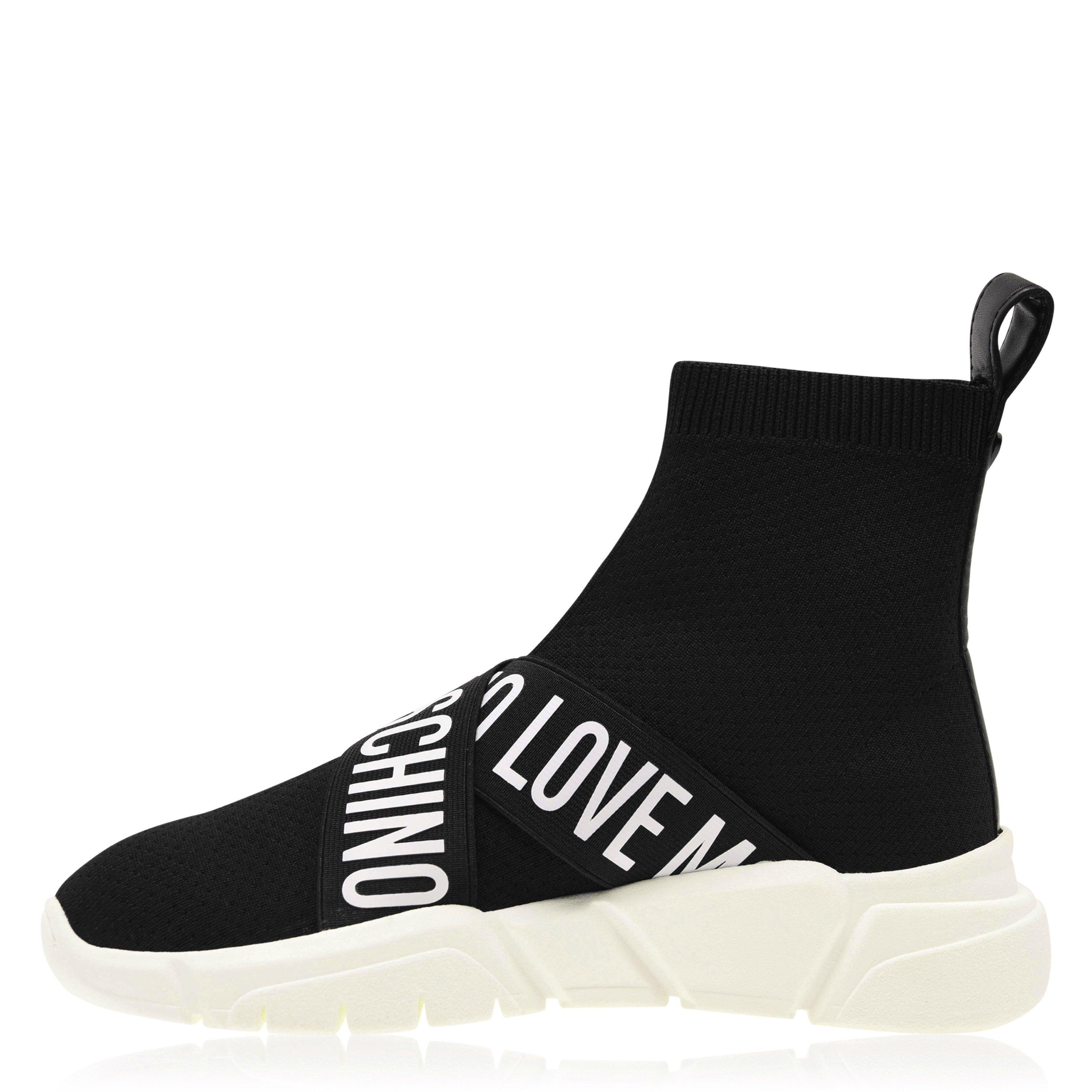 Nero 00A - Love Moschino - Strap Sock Runners - 7