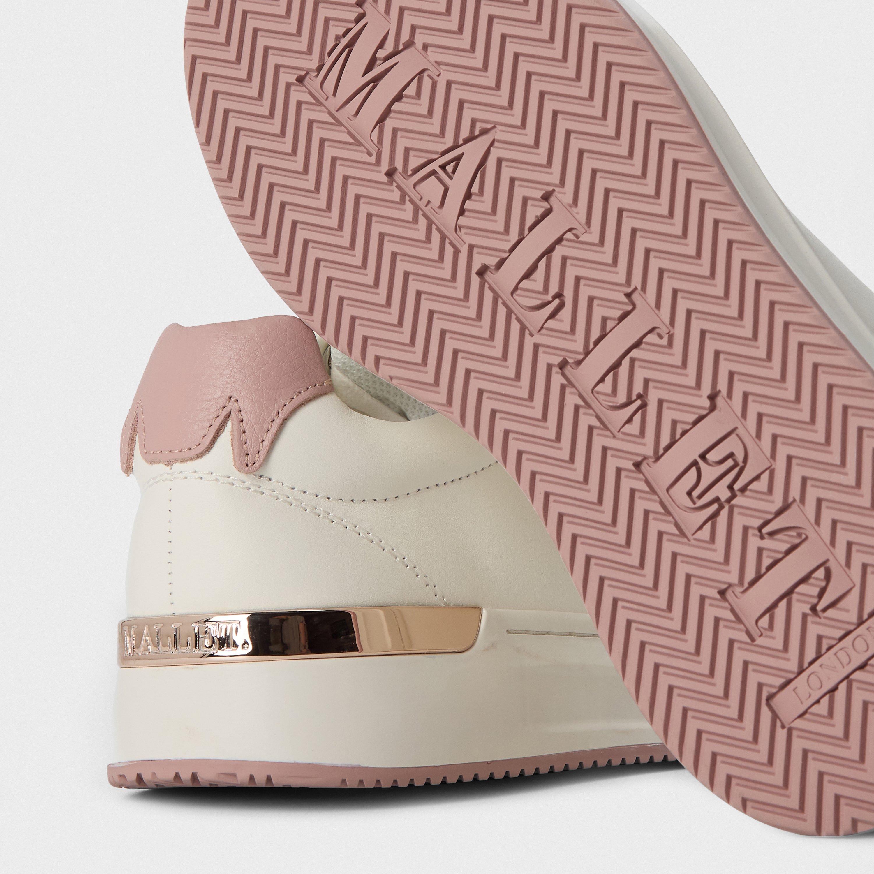 White/Pink - Mallet - Grftr Low Trainers - 5