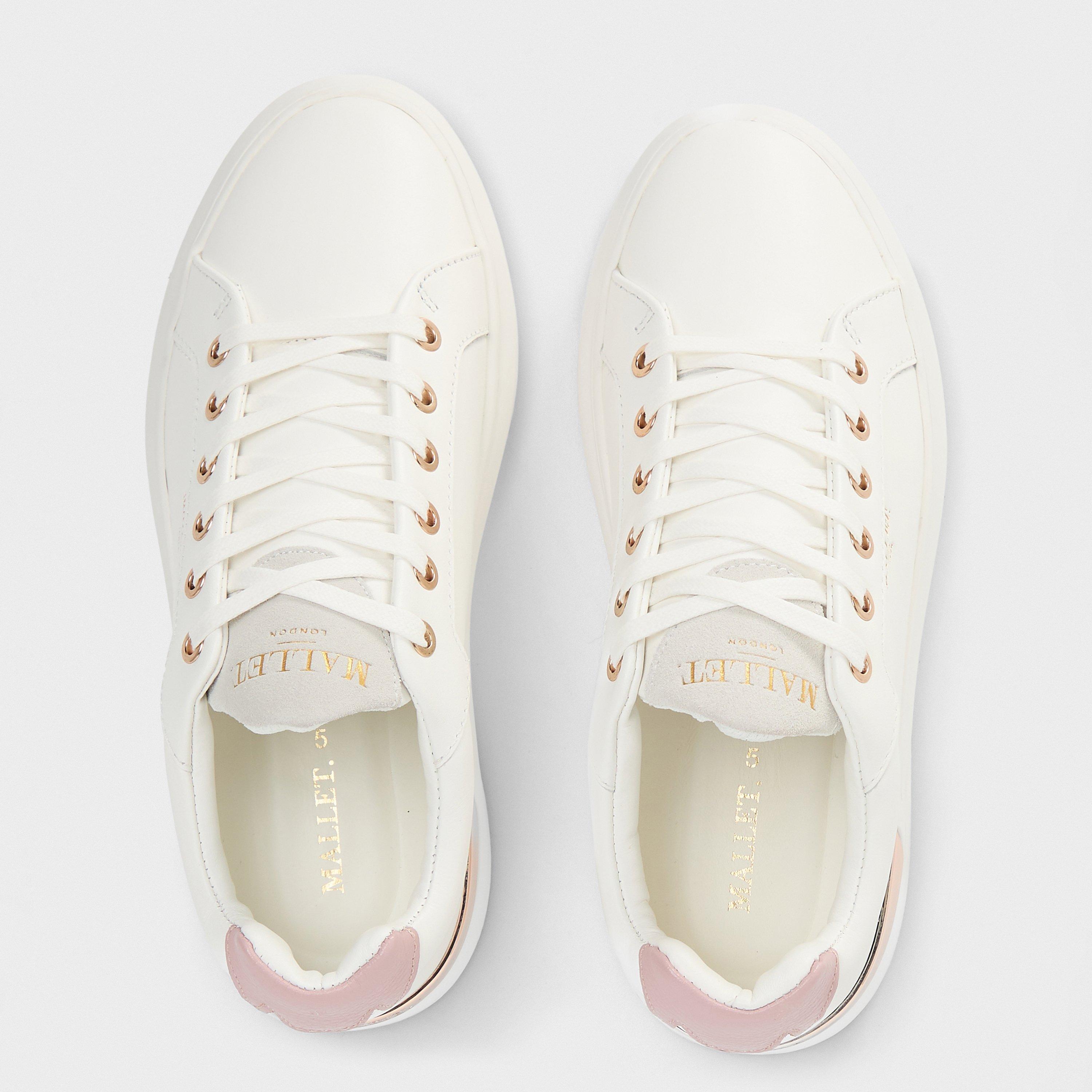 White/Pink - Mallet - Grftr Low Trainers - 6