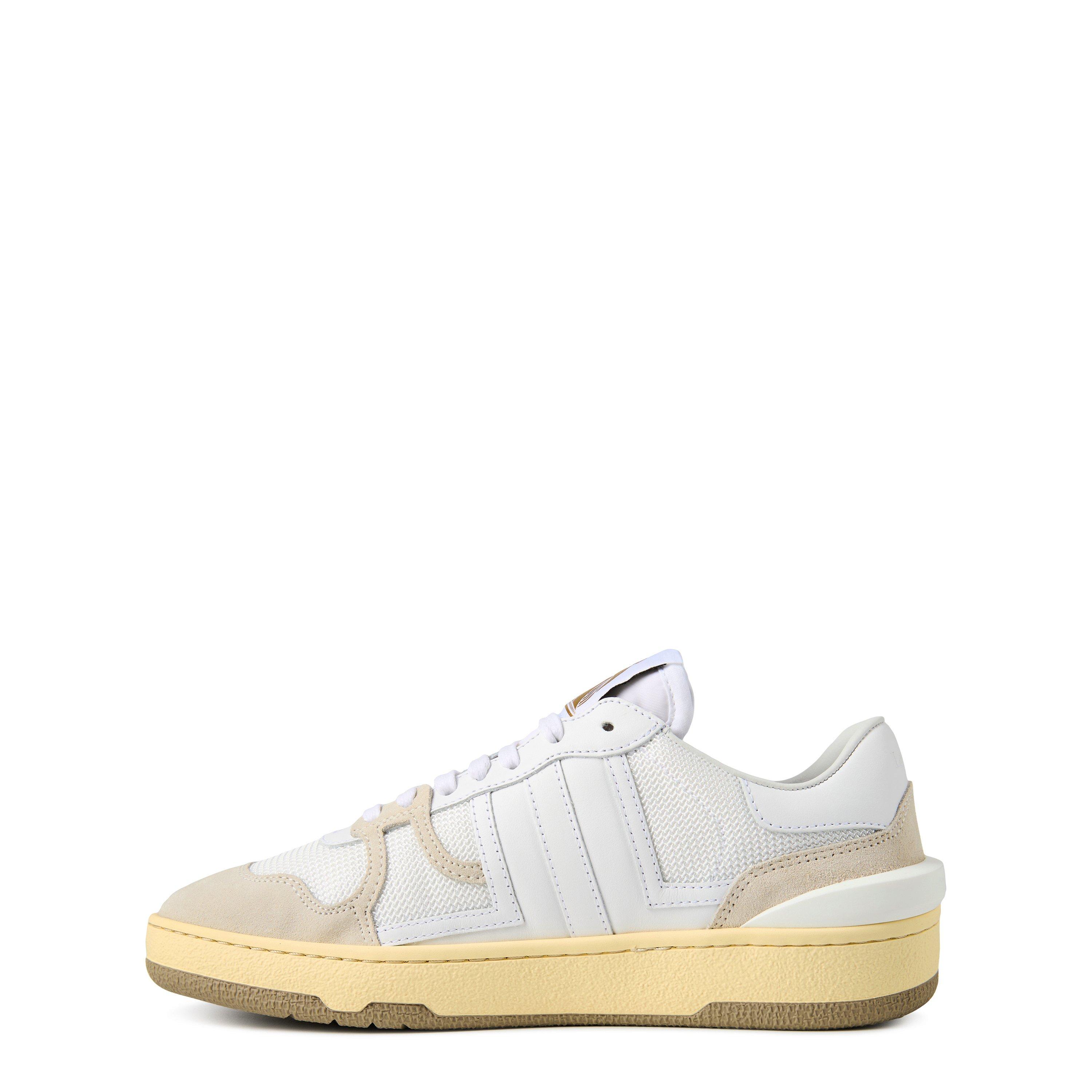 White - Lanvin - Clay Mesh Sneakers - 3