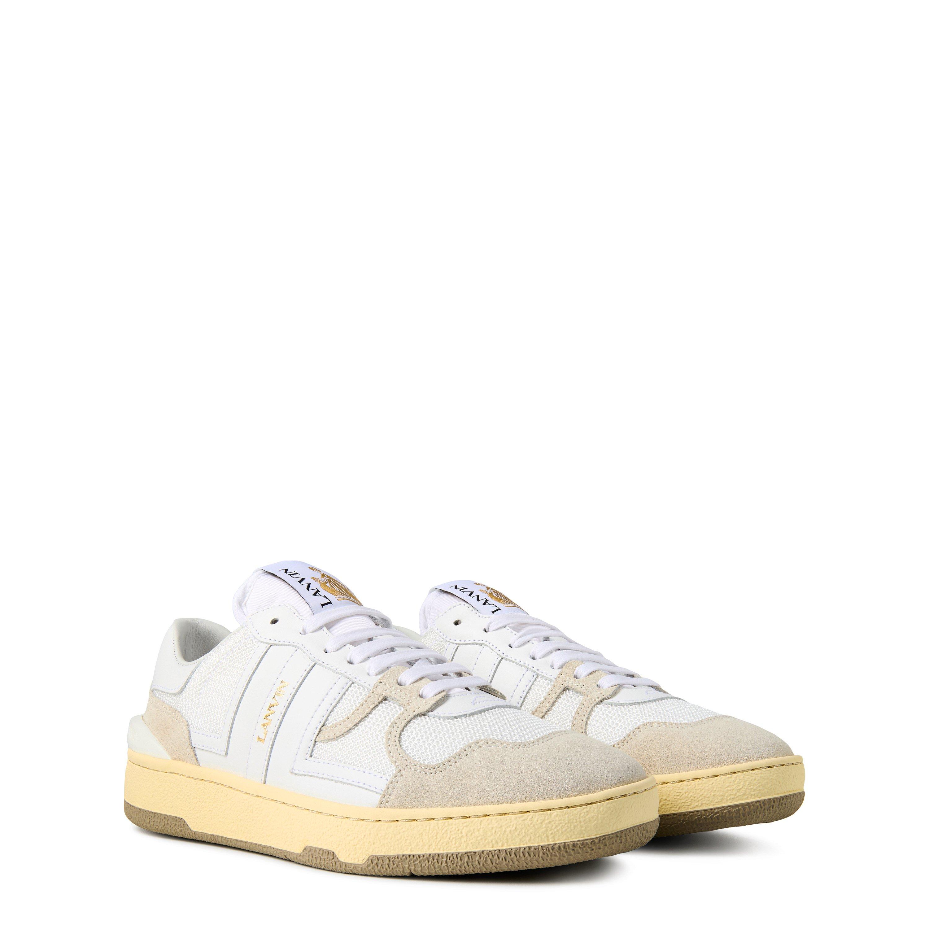 White - Lanvin - Clay Mesh Sneakers - 4