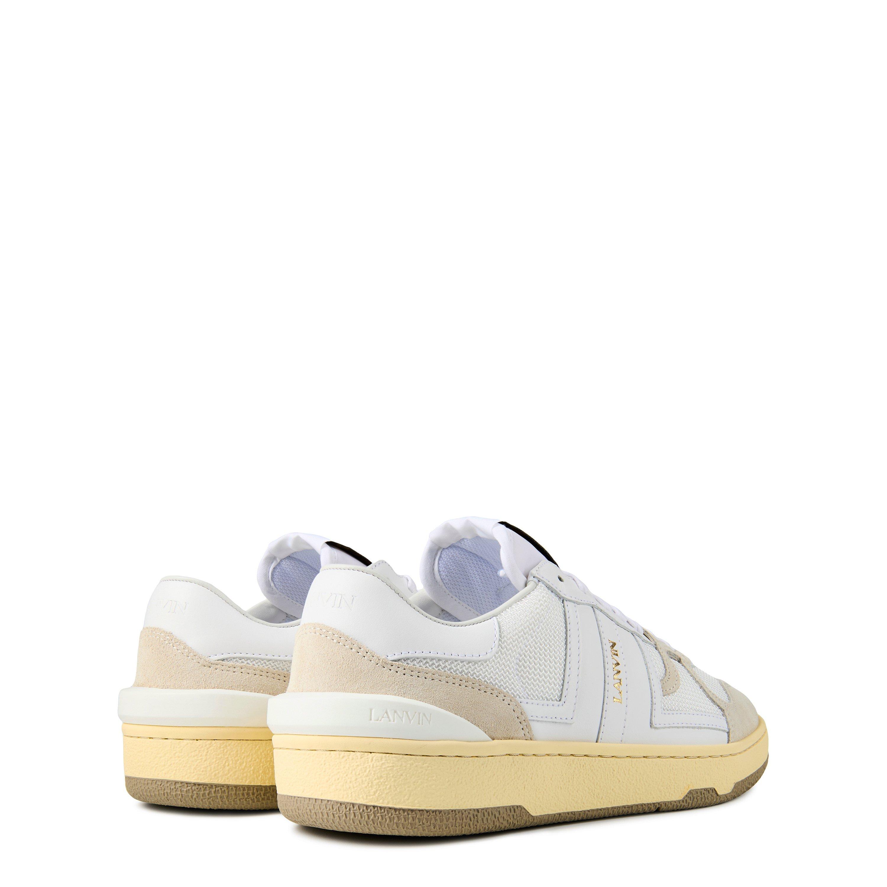 White - Lanvin - Clay Mesh Sneakers - 5