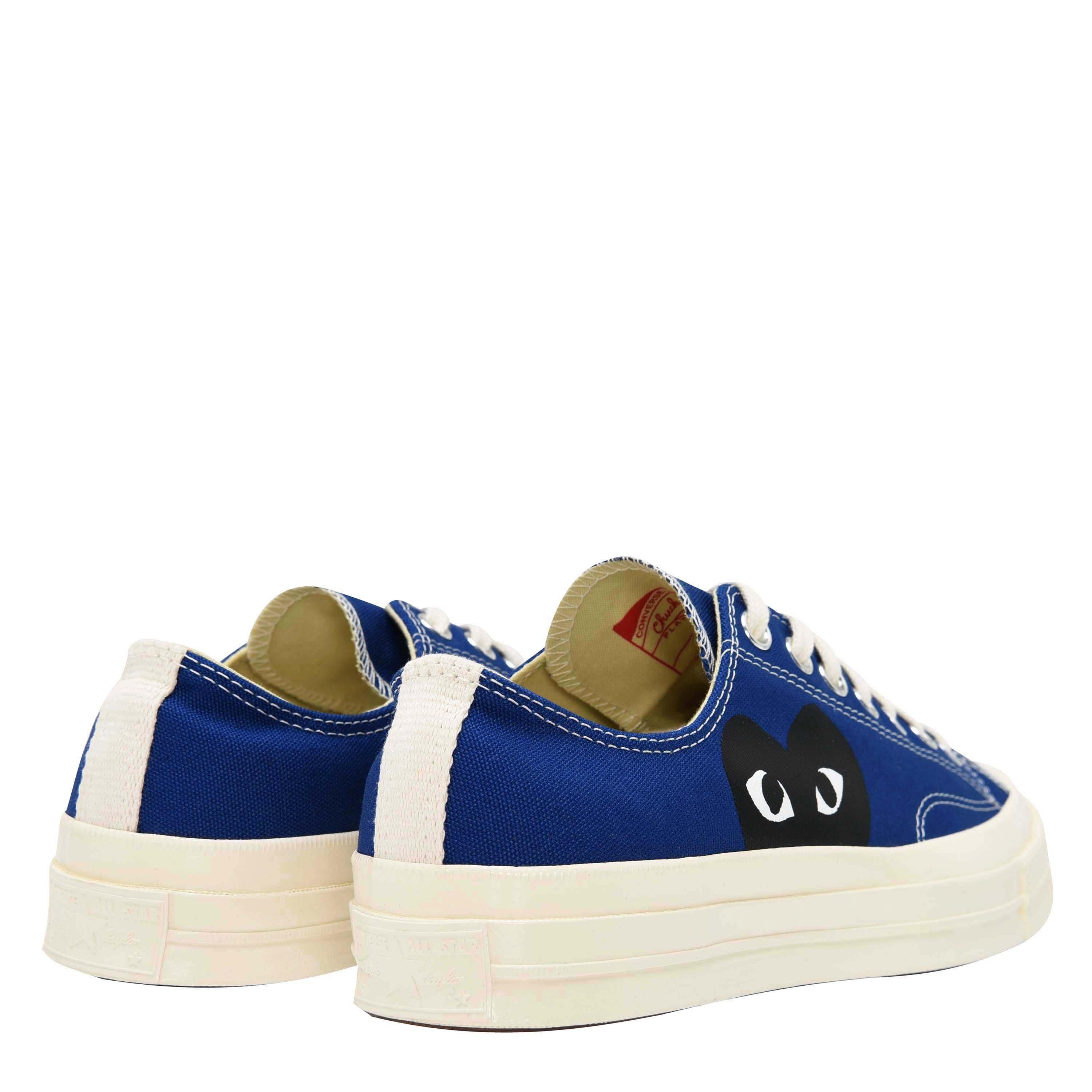 Blue 2 - Comme des Garcons PLAY - X Converse Half Peeping Heart Chuck Taylor 70 Trainers - 5