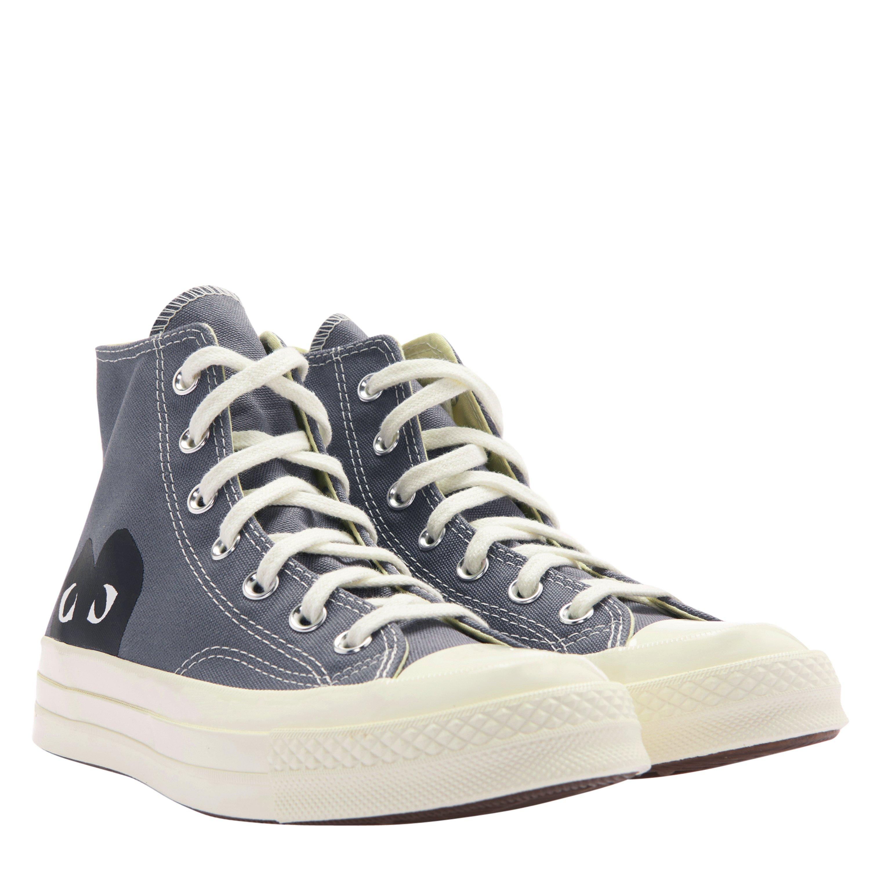 Grey - Comme des Garcons PLAY - Large Heart Chuck Taylor 70 All Star High - 4