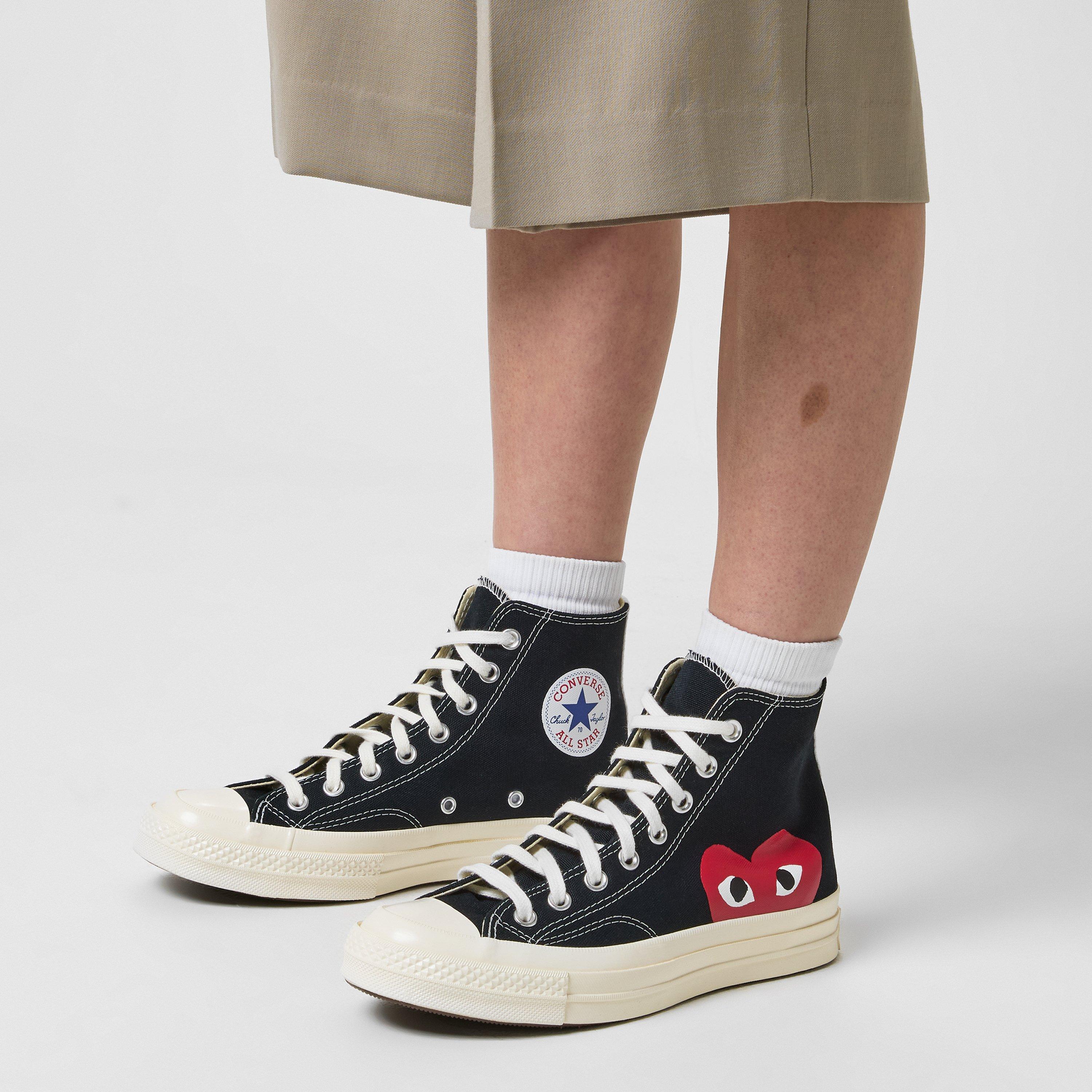 Comme des Garcons PLAY Large Heart Chuck Taylor 70 All Star High Canvas High Cruise Fashion