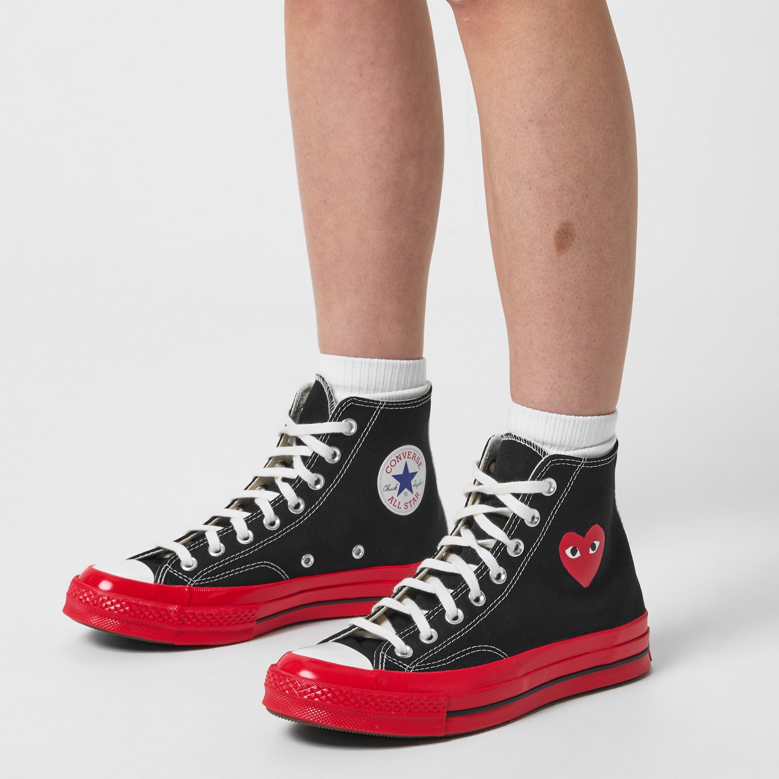 Comme des Garcons PLAY Large Heart Chuck Taylor 70 All Star High Canvas High Sports Direct