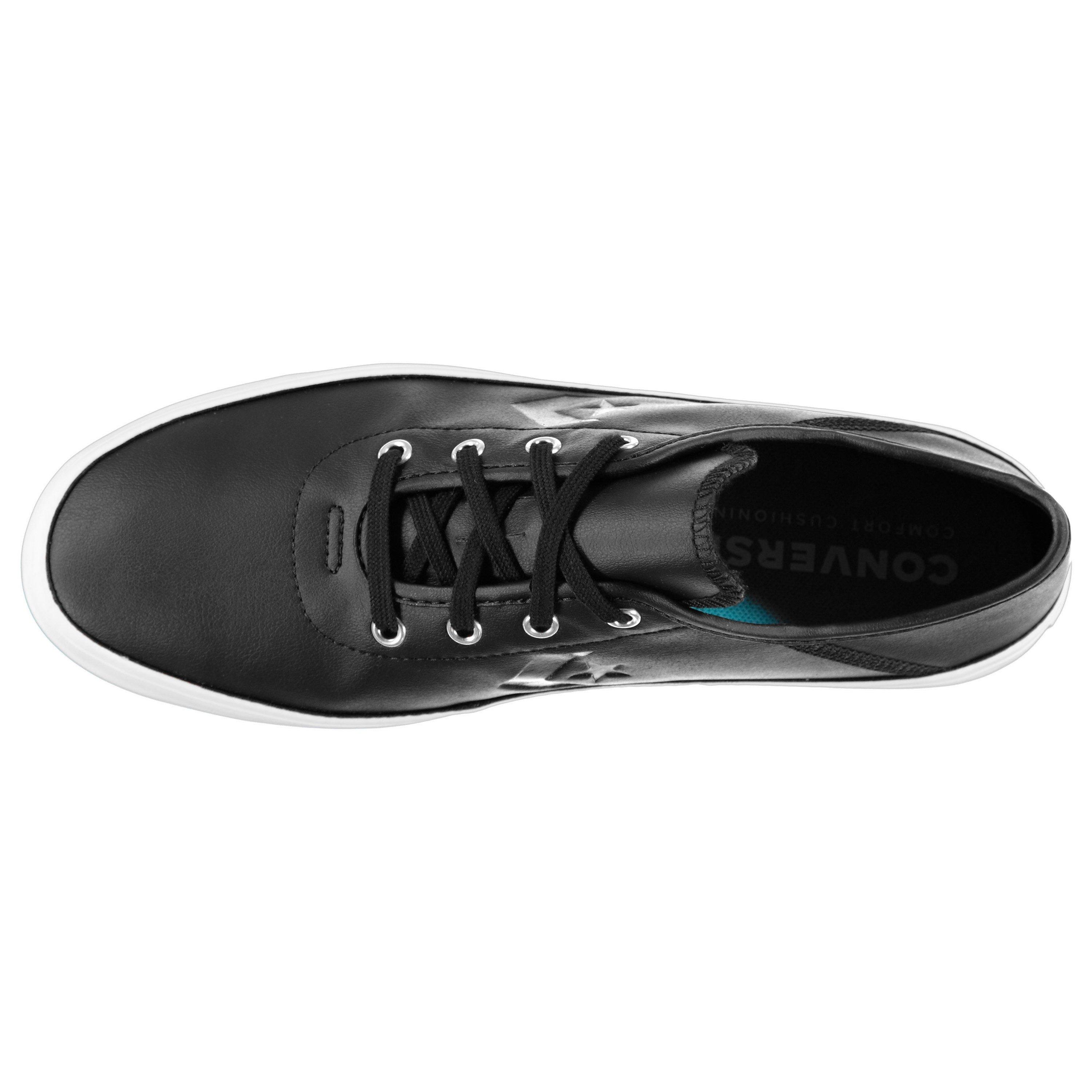 Noir/Blanc - Converse - OX Costa PU Trainers Womens - 3