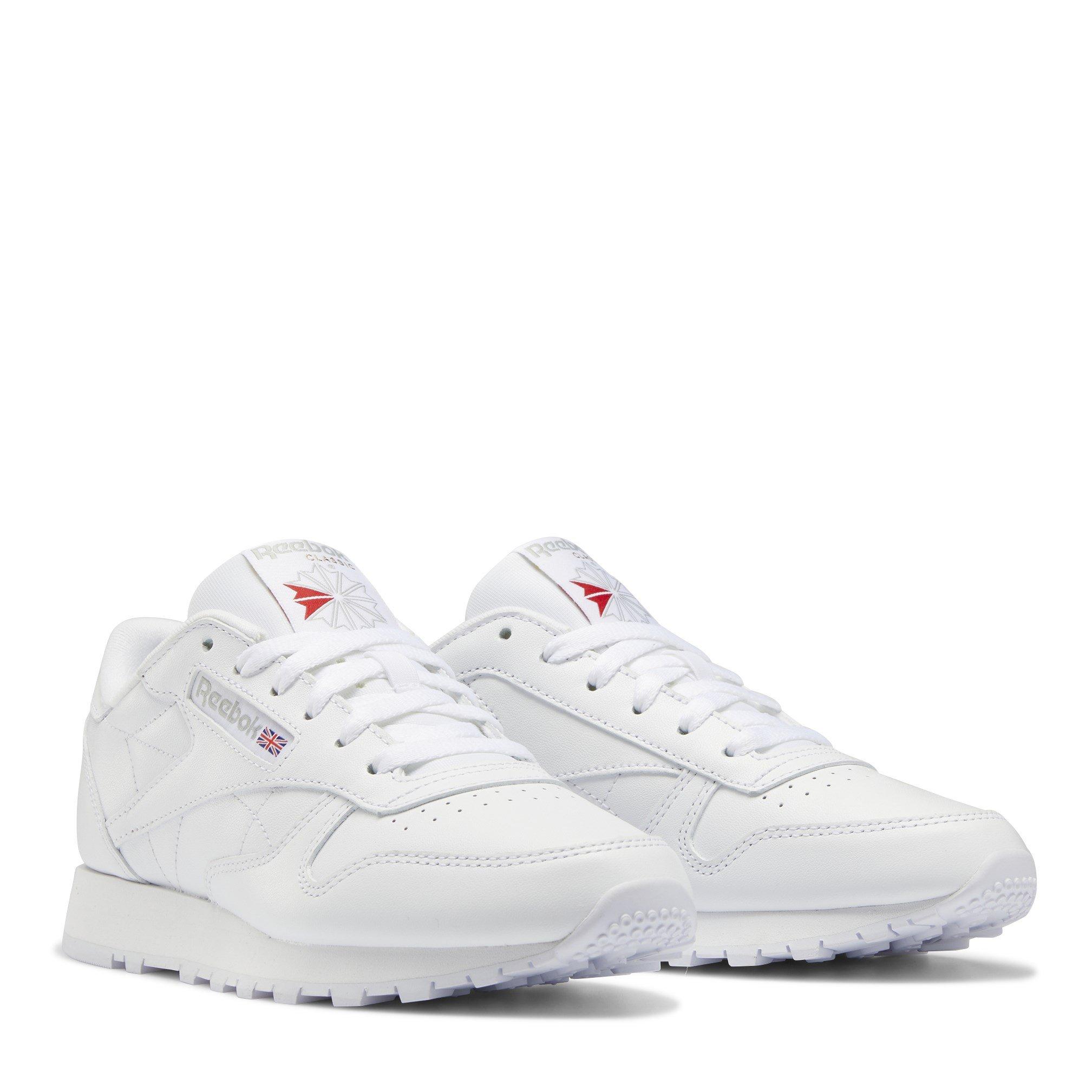 White - Reebok - Women's Classic Leather Shoes - 3