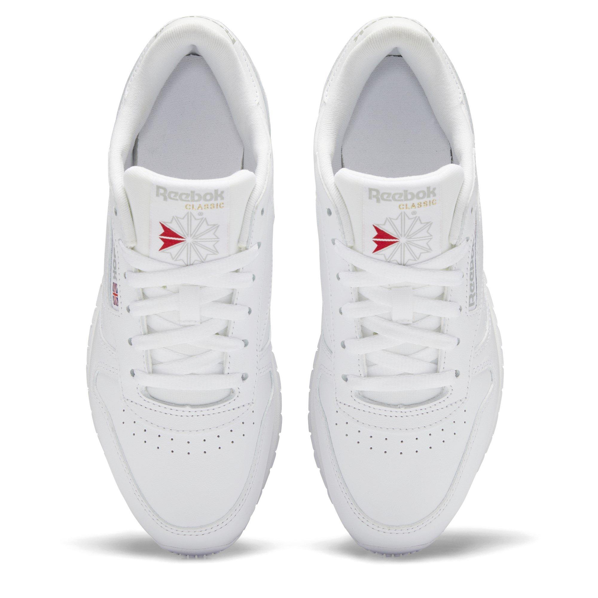 White - Reebok - Women's Classic Leather Shoes - 5