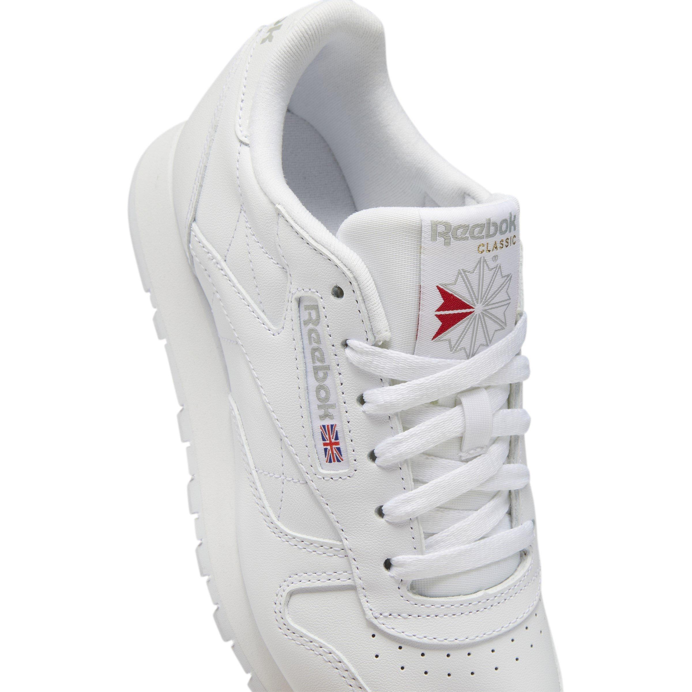 White - Reebok - Women's Classic Leather Shoes - 7