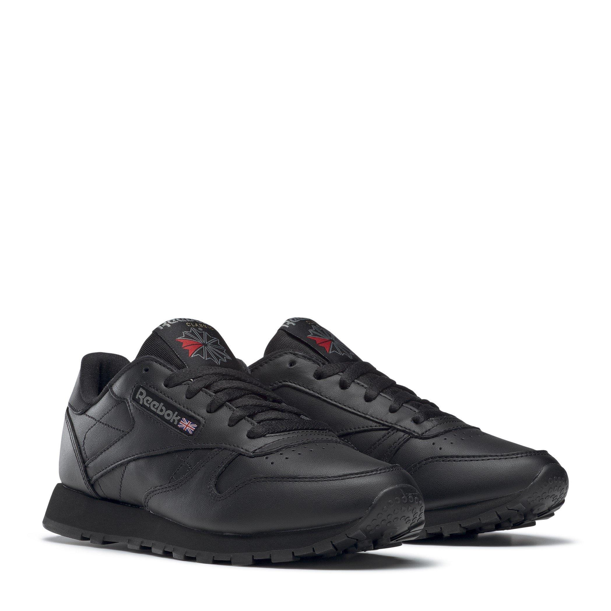 Black - Reebok - Classic Leather Shoes - 3