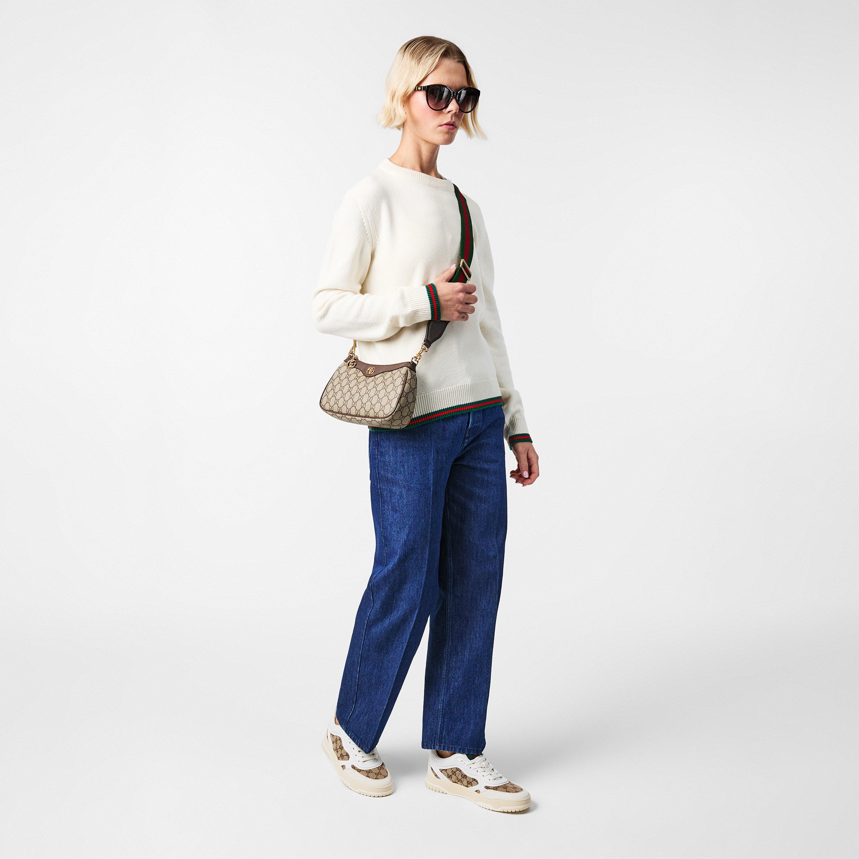 Ivory Beige - Gucci - Women's Web Low-Top Trainers - 7