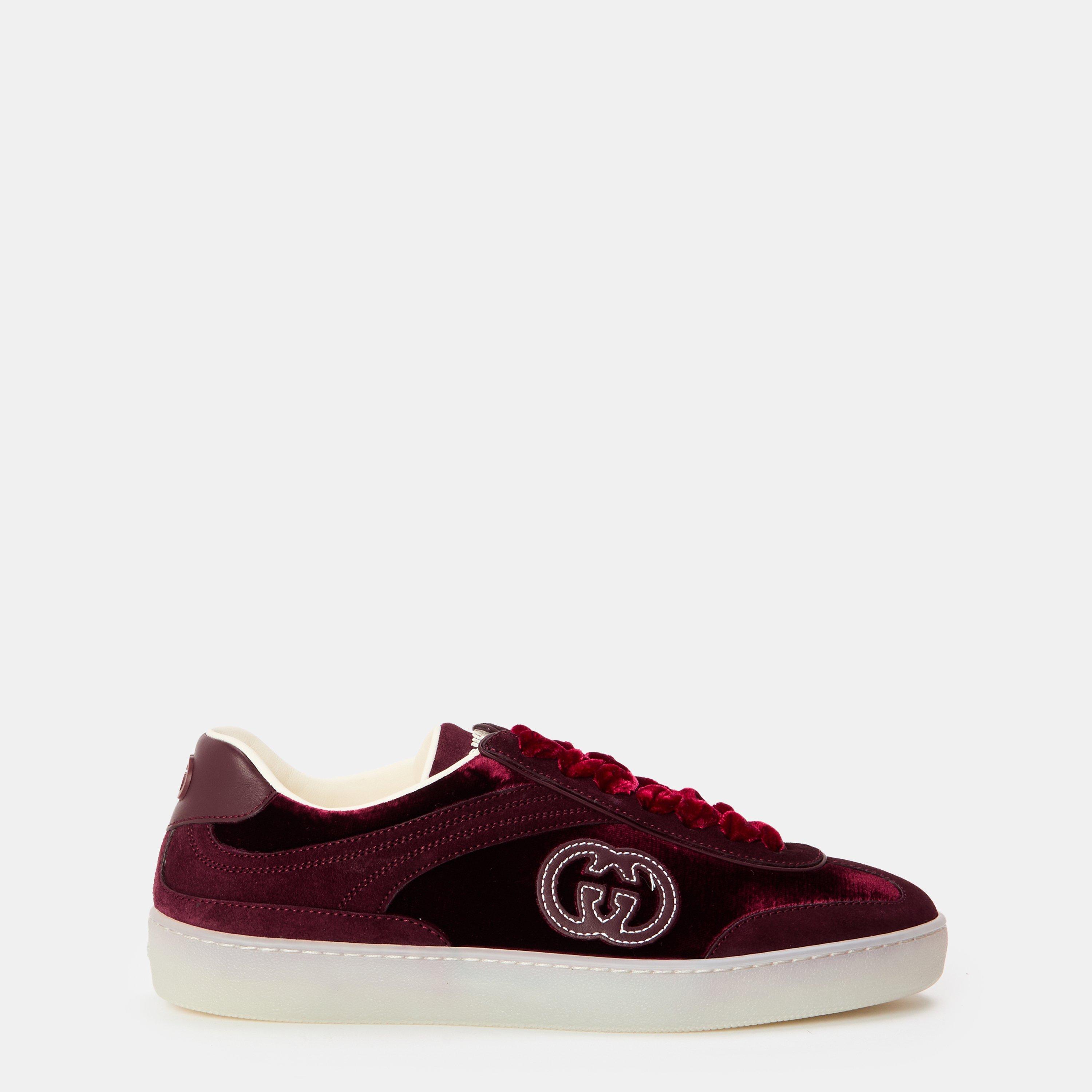 Gucci G75 Sneakers - Velvet Rosso - Size 5 (38)