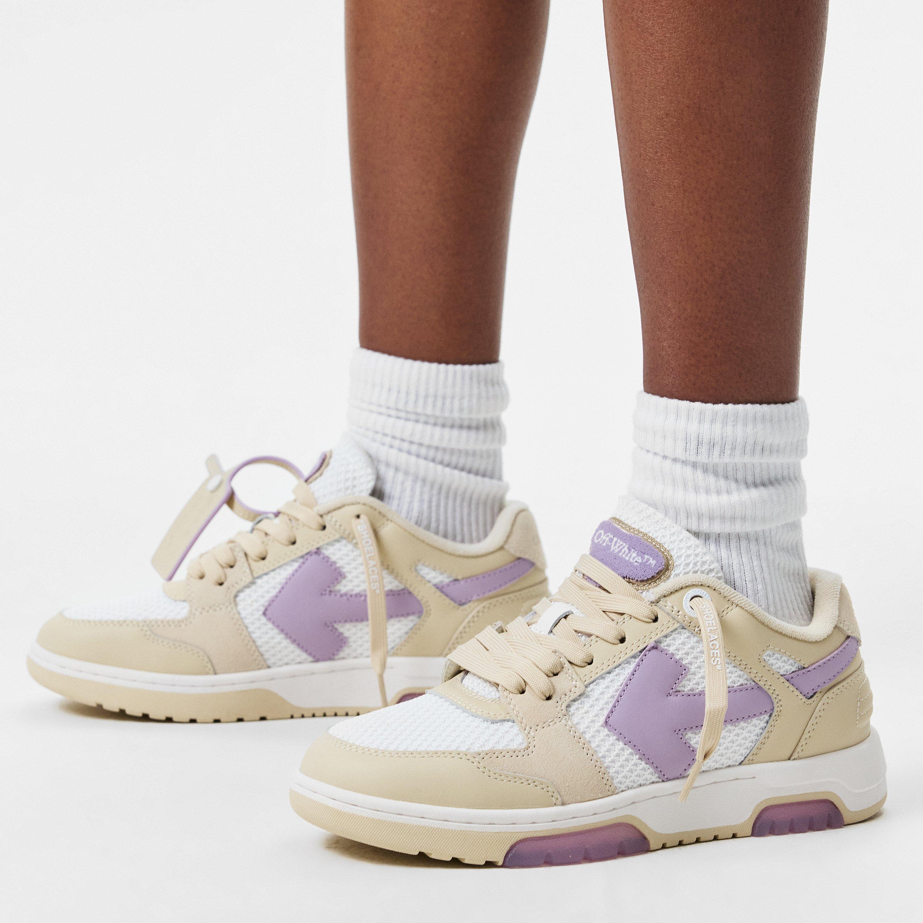 Beige/Lavander - Off White - Women's OOO Slim Eco-conscious Sneakers - 3