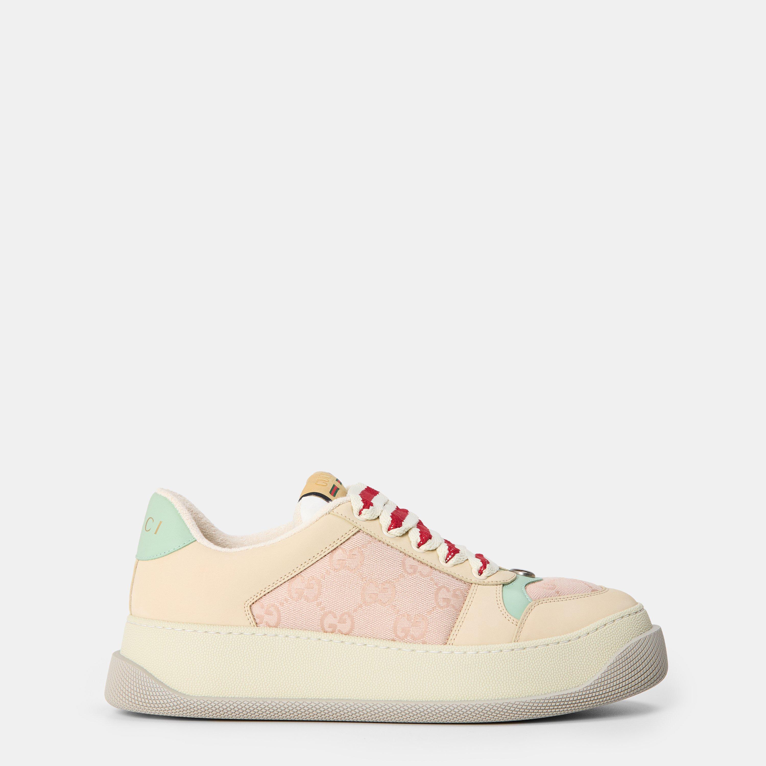 Gucci Screener Sneakers - Nude Pnk 5644 - Size 7 (40)