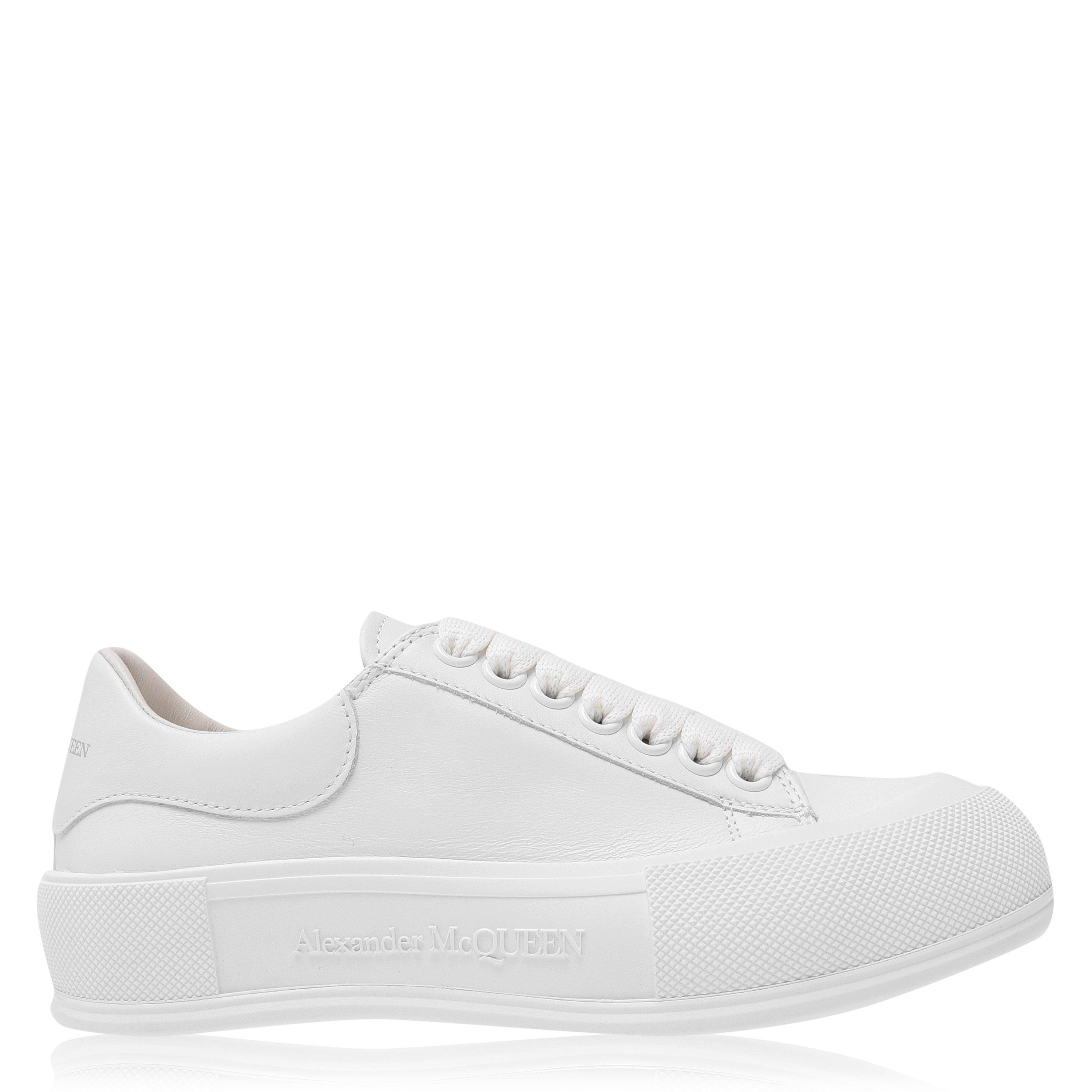 スニーカー Alexander Mcqueen Plimsoll In White Alexander McQueen | Leather Plimsole Sneakers | Chunky