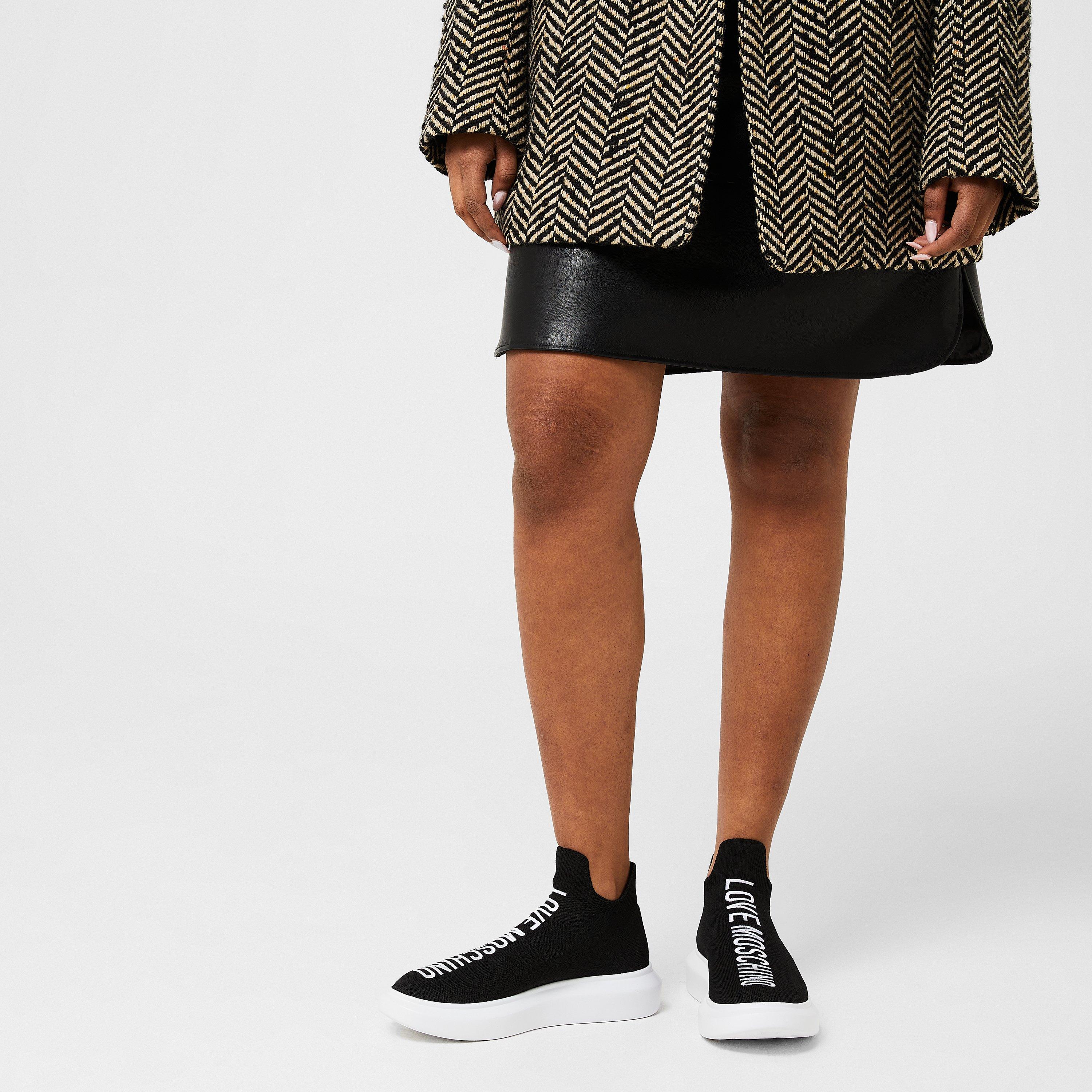 Black 000 - Love Moschino - Love Moschino Chunky Sock Low Trainers - 2