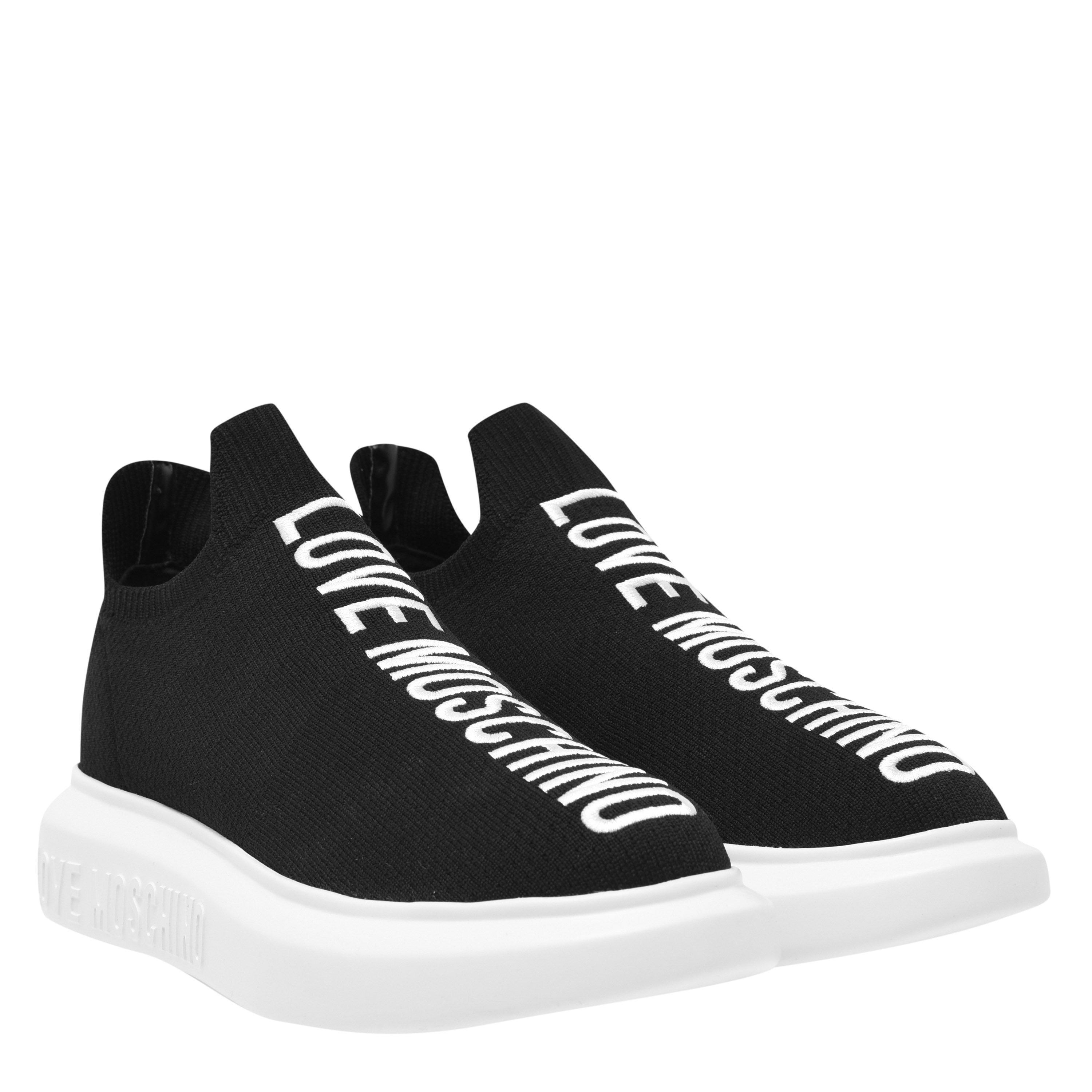 Black 000 - Love Moschino - Love Moschino Chunky Sock Low Trainers - 4