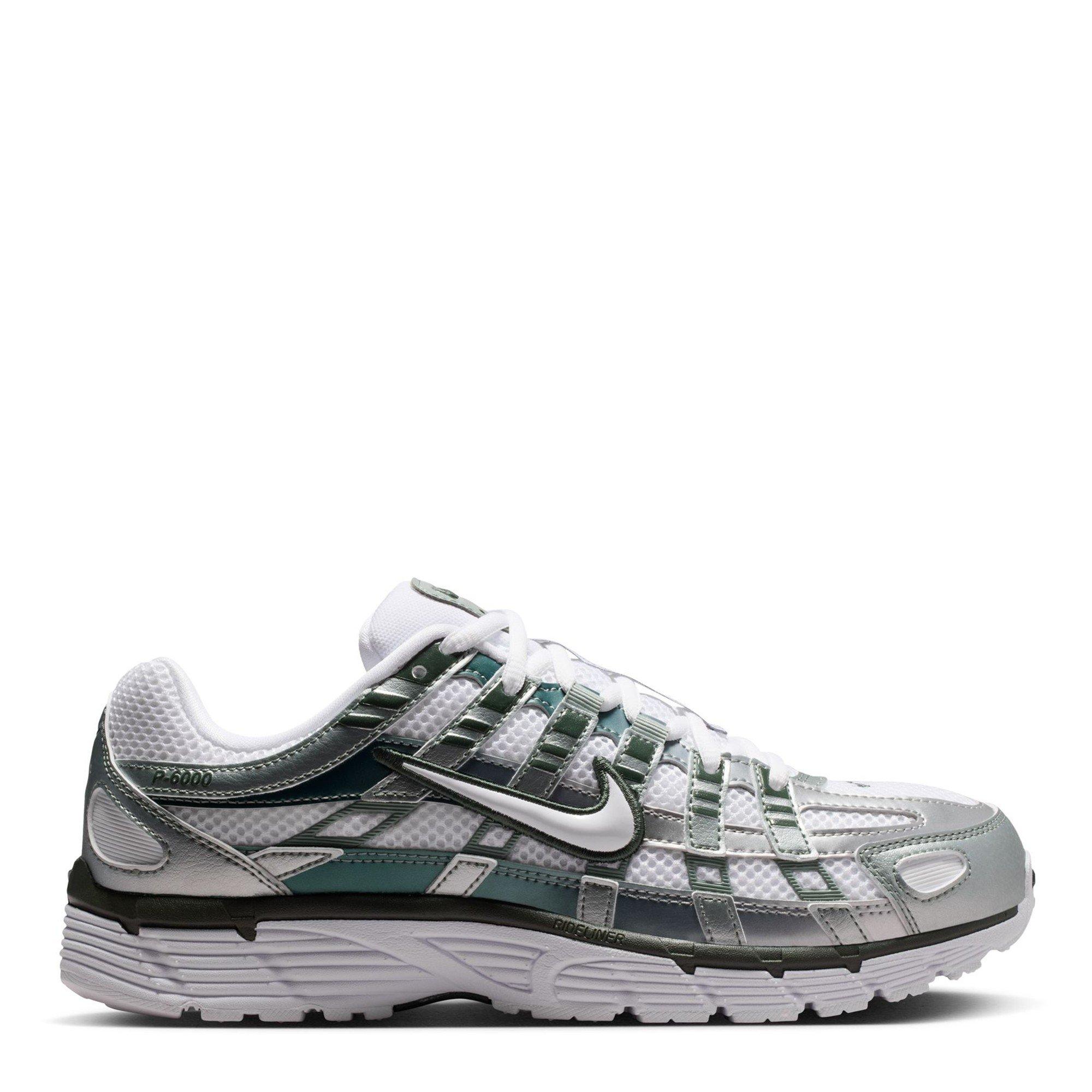 Nike Women's P-6000 Shoes - White/Green - 6 (40)