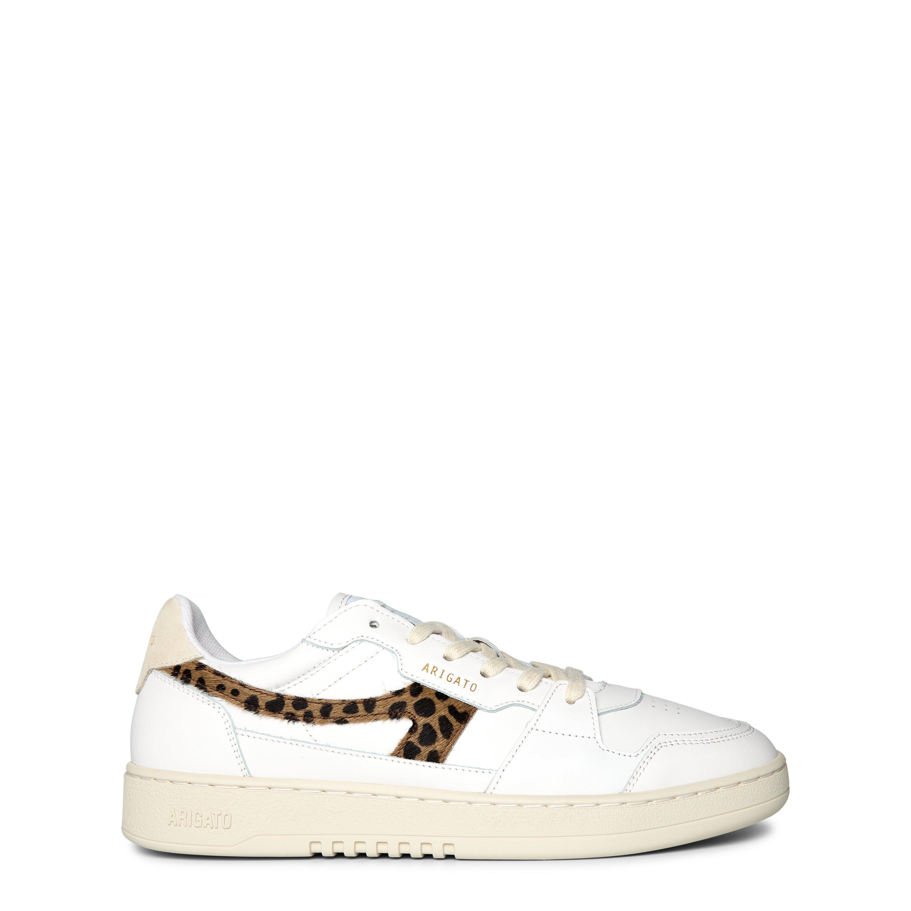 White/Leopard - Axel Arigato - Women's A-Dice Lo Leather Trainers - 1