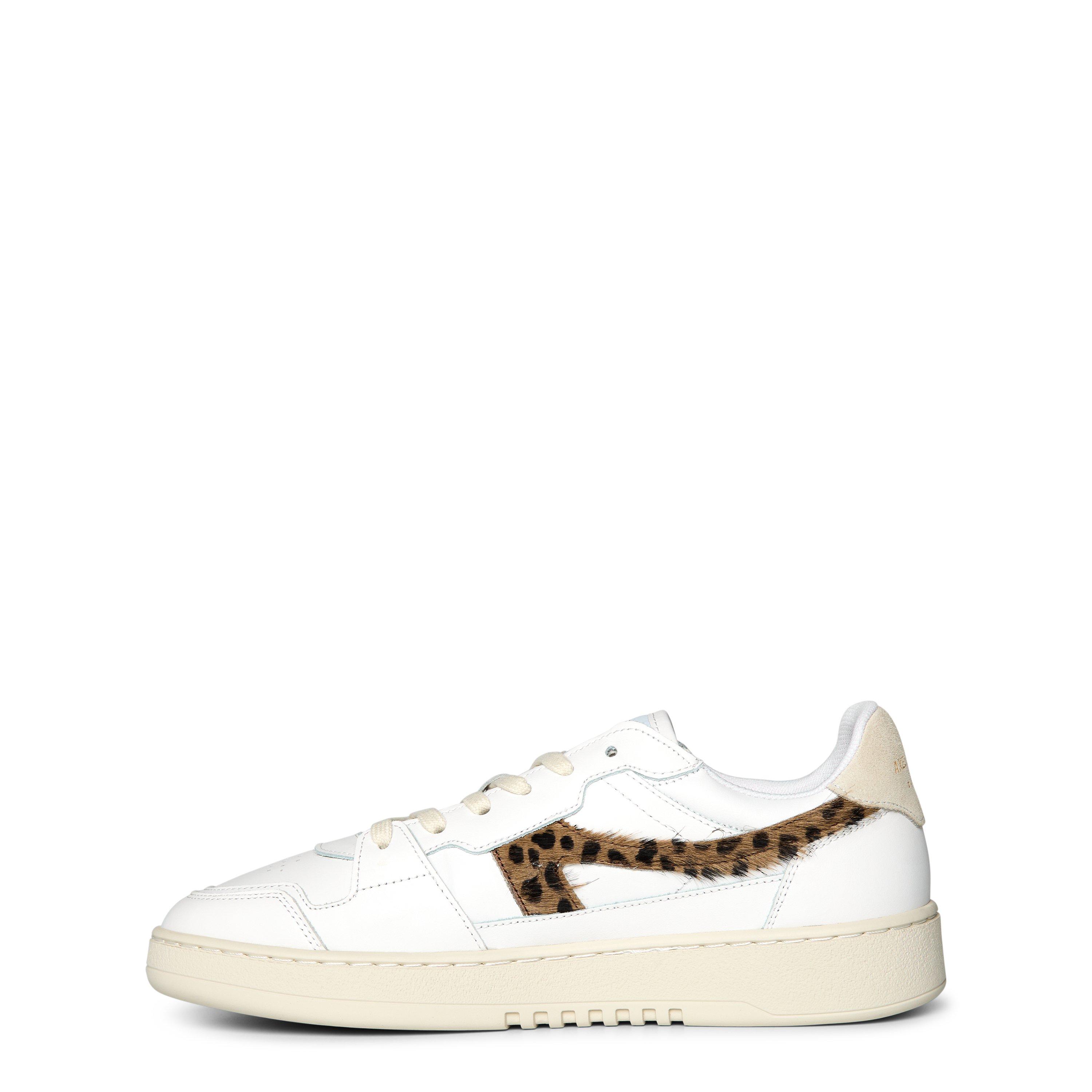 White/Leopard - Axel Arigato - Women's A-Dice Lo Leather Trainers - 3