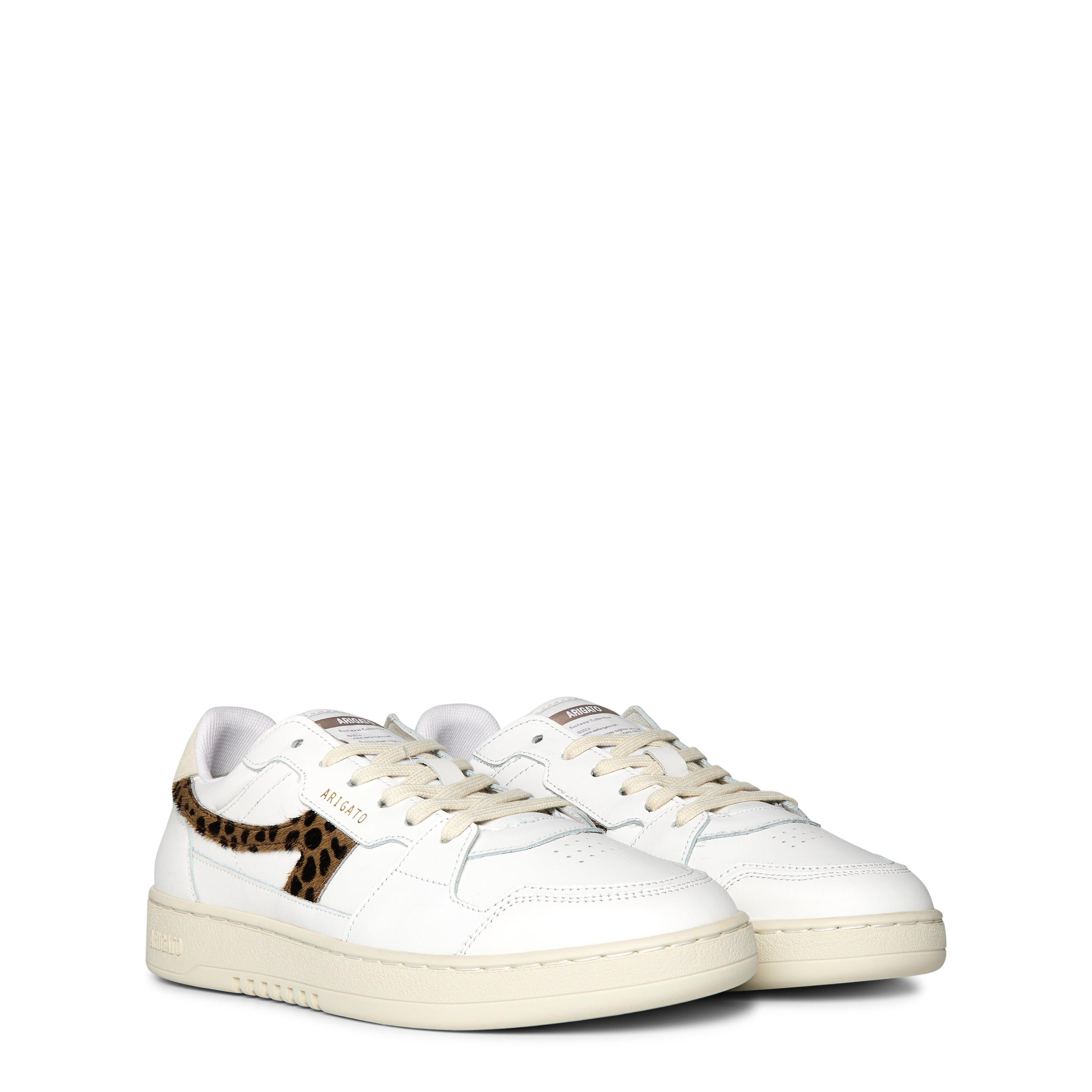 White/Leopard - Axel Arigato - Women's A-Dice Lo Leather Trainers - 4